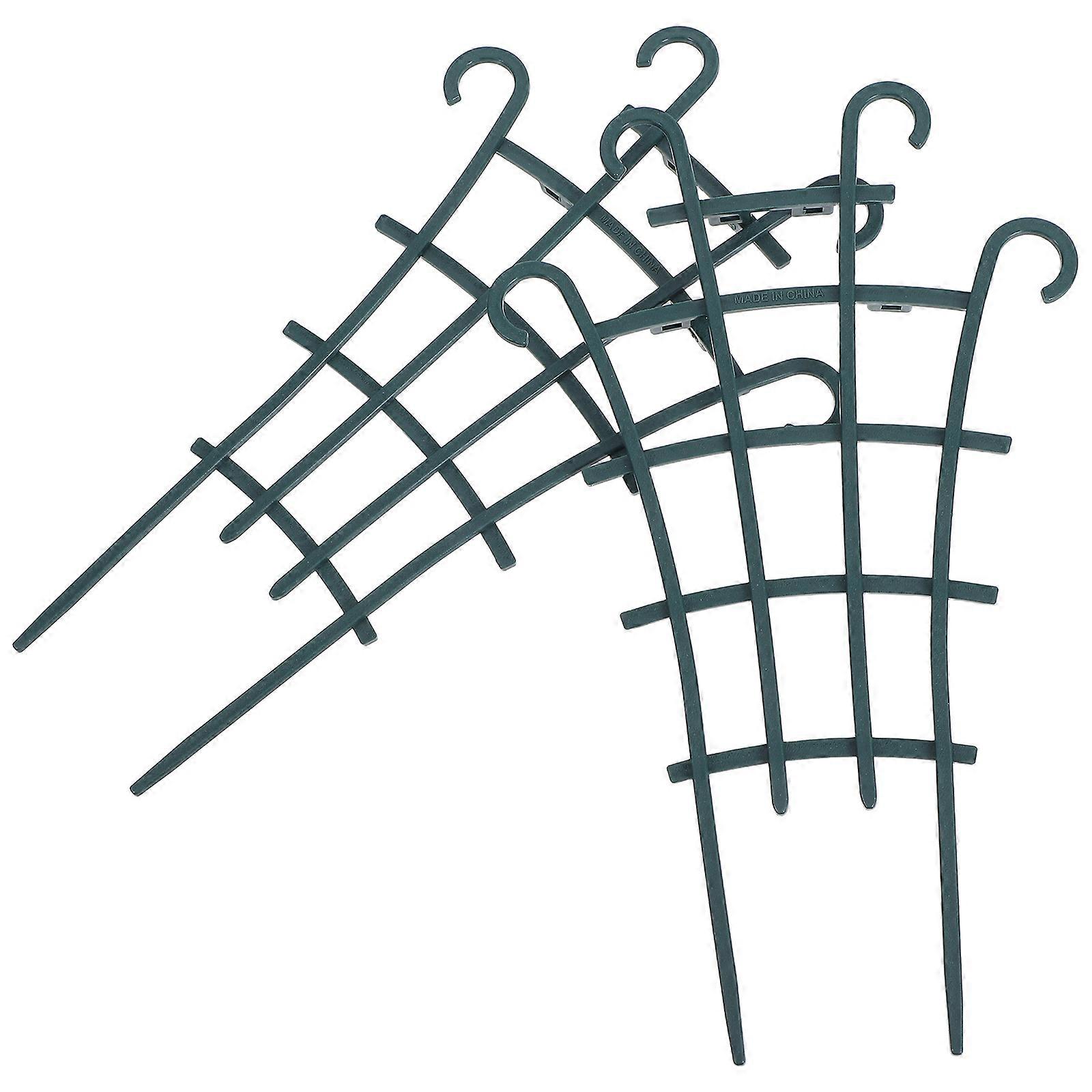 Sturdy Plant Support 2Pcs Green Plastic Frame for Gardening Climb and Vine Plants with Versatile Use