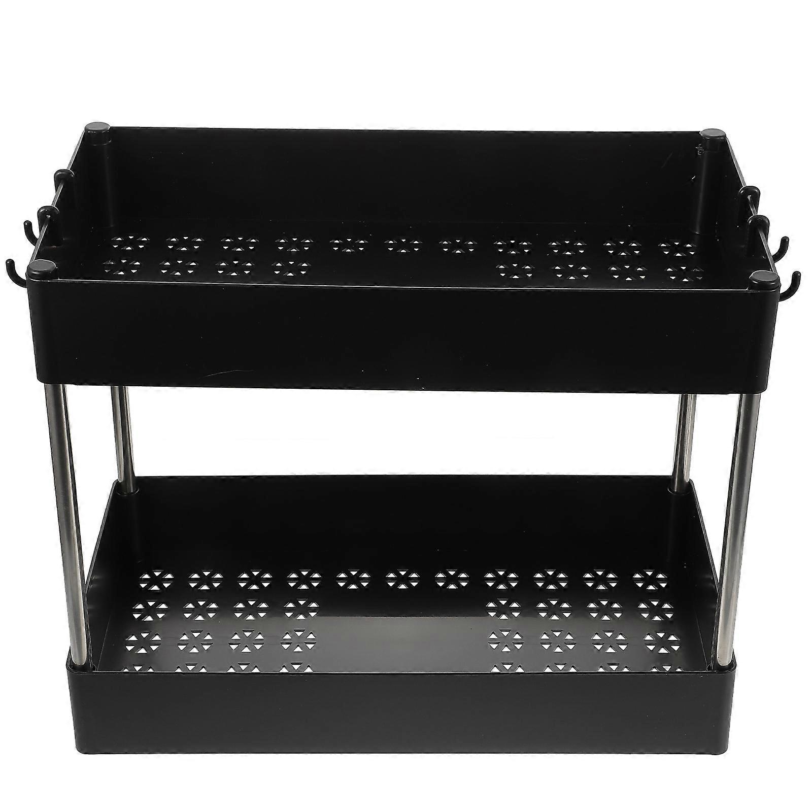 Multi Function Spice Rack Seasoning Storage Rack Chefs 15.7×12.4×8.7in Abs Material Simple Design 1Pc