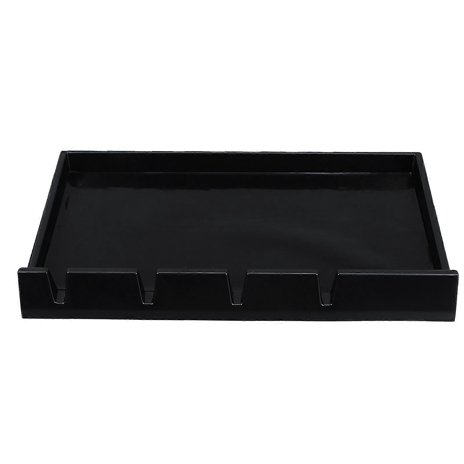Slip Resistant Clipper Organizer Tray for Salon Tools – Washable, Reusable Electric Clipper Holder with Notches for Space Saving Storage and Easy