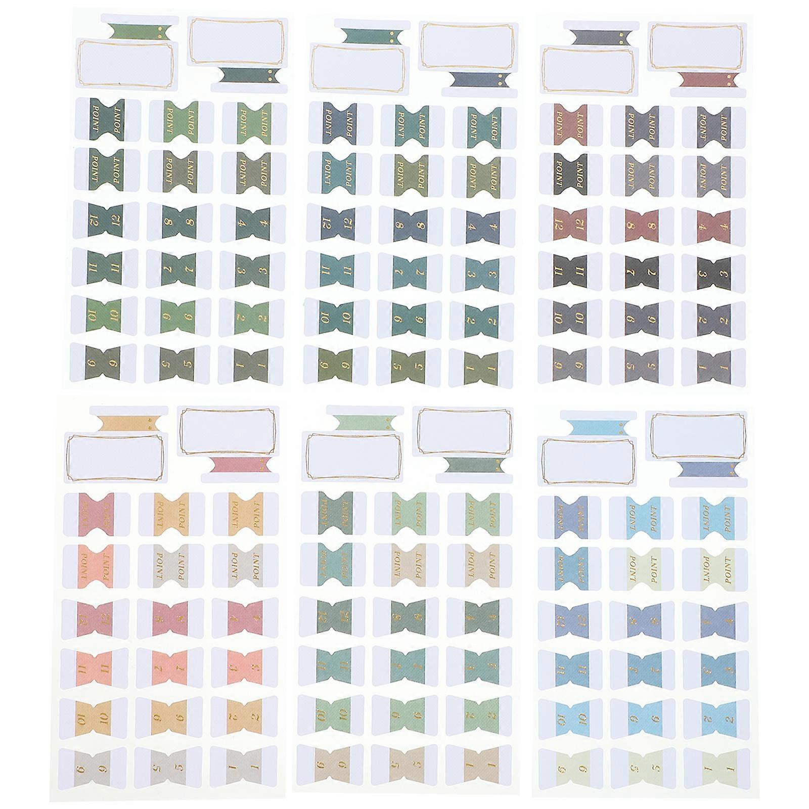 Sticky Tabs For Notebooks Page Markers For Pages Document Classification Marking Writable Design 120Pcs