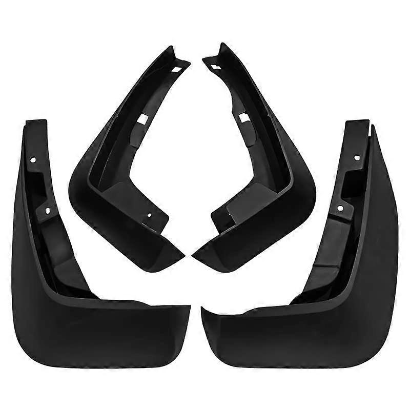 Mud Flap Kit For Jaguar F-Pace 2016-2021 - Front And Rear Left And Right Splash Guards With Screws - 4 Pieces