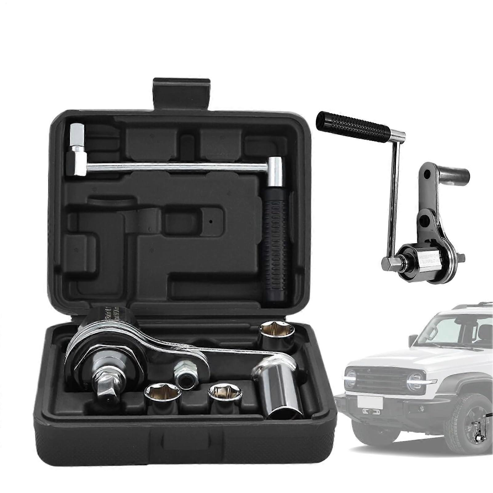 Drehmomentverstärker Set für LKW und Wohnmobile - Reifenwechsel Kit mit Stecknüssen und Radmutternentferner