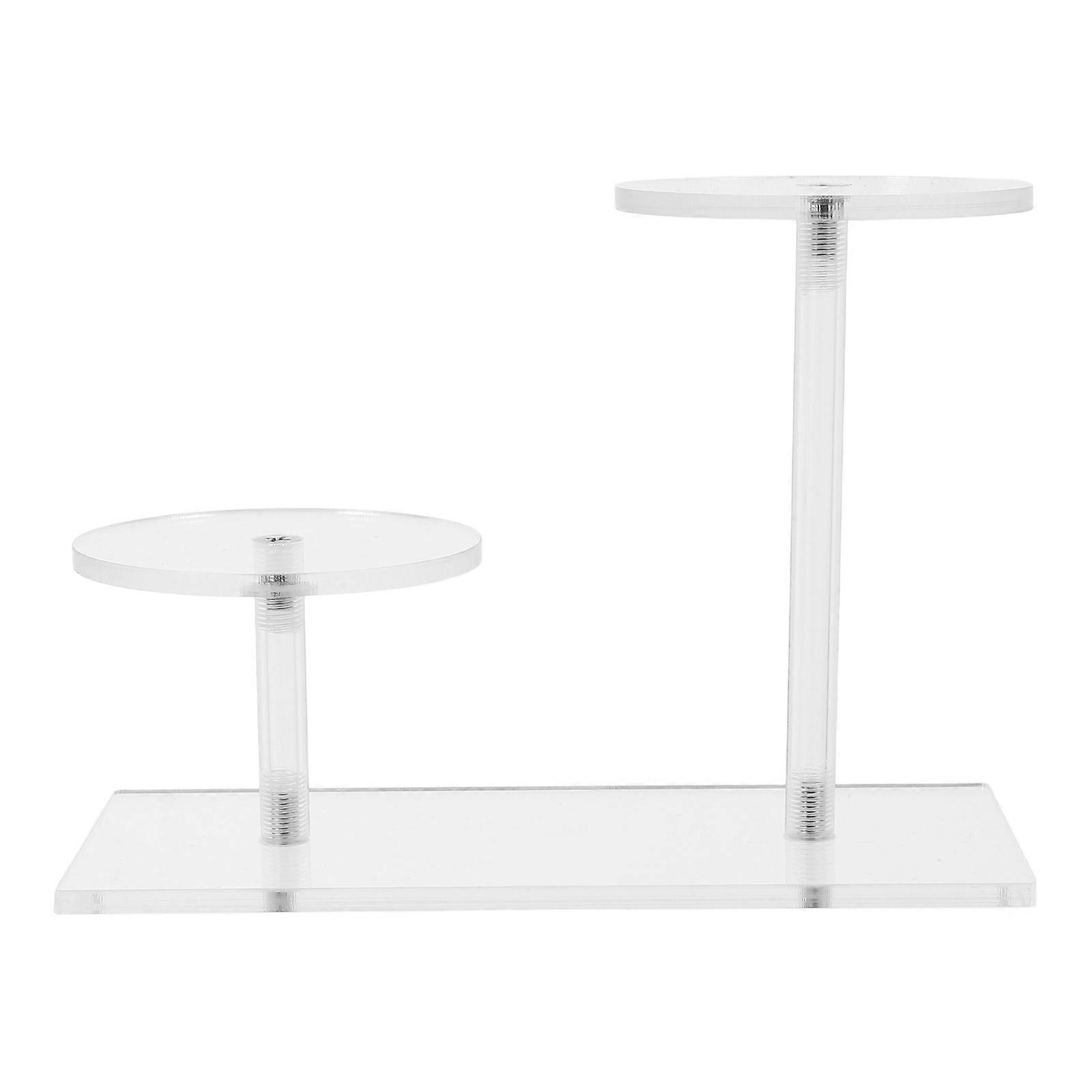 Multi-Layer Acrylic Showcase Items Figure Jewelry And Cupcake Dessert Stand Desktop Closet Storage 1Set