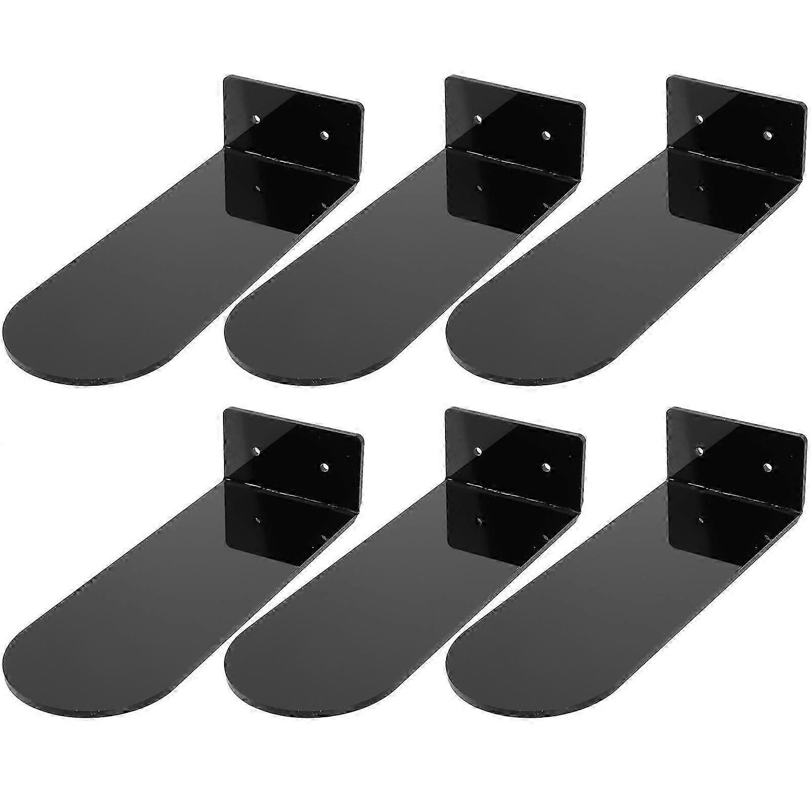 1 Set of Acrylic Floating Basketball Shoes Display Racks Shoes Stands for Home (Black)