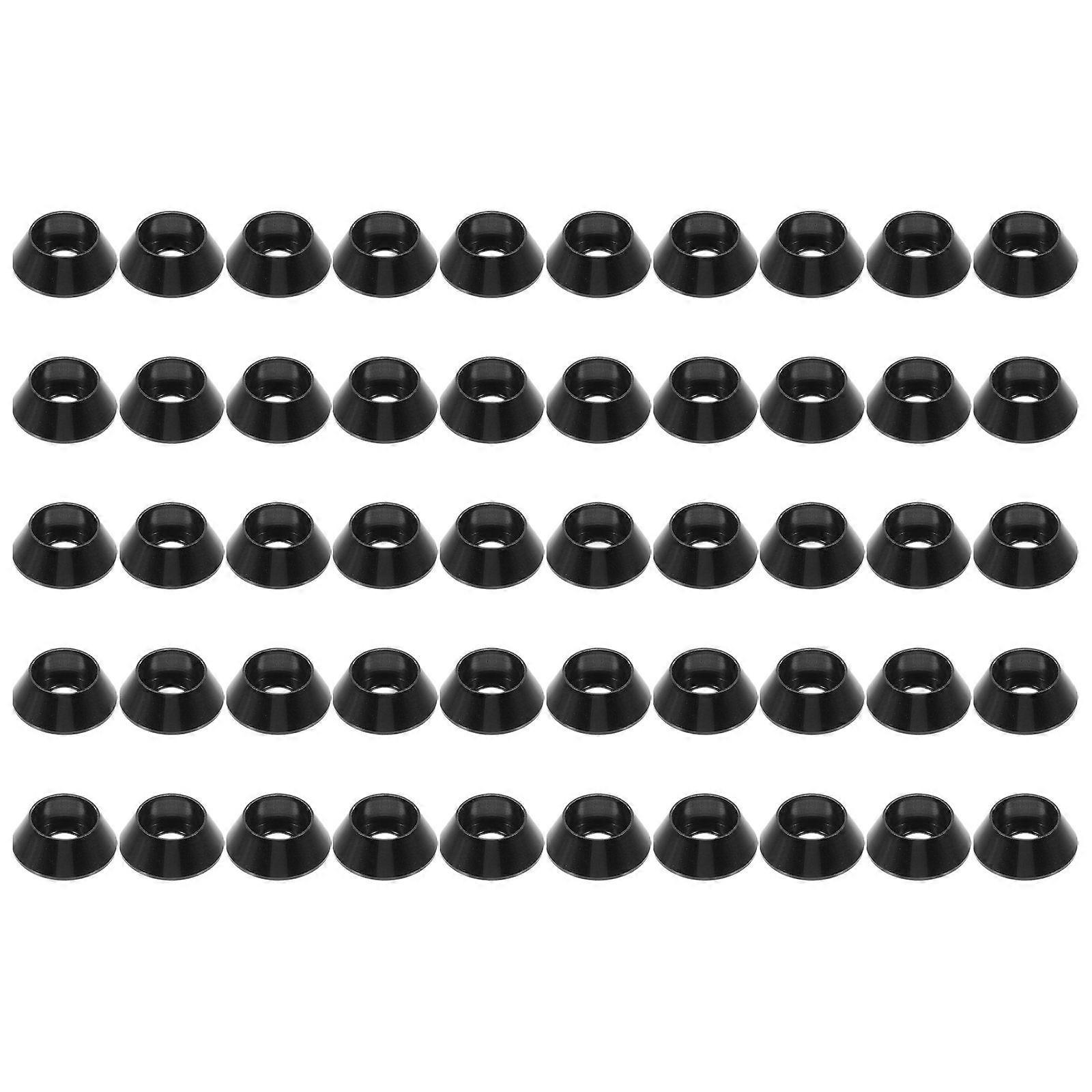 Cup Countersunk Anodized Aluminum Alloy Cup Conical Screw Engineering Projects 0.55X0.35X0.20in Convenient Installation 50Set
