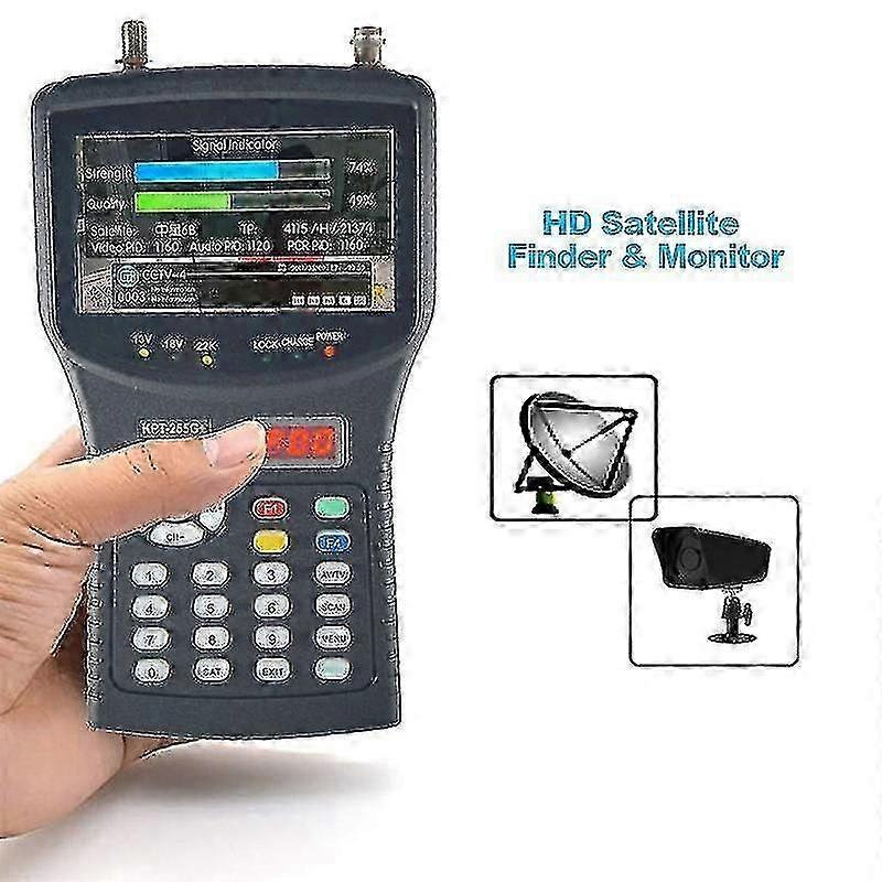 KPT-255G + LED-Multifunktions-DVB-S/S2 MPEG-4-Signal Handheld-AHD-CCTV-Kamera-Monitor Digitaler HD-Sat-Monitor