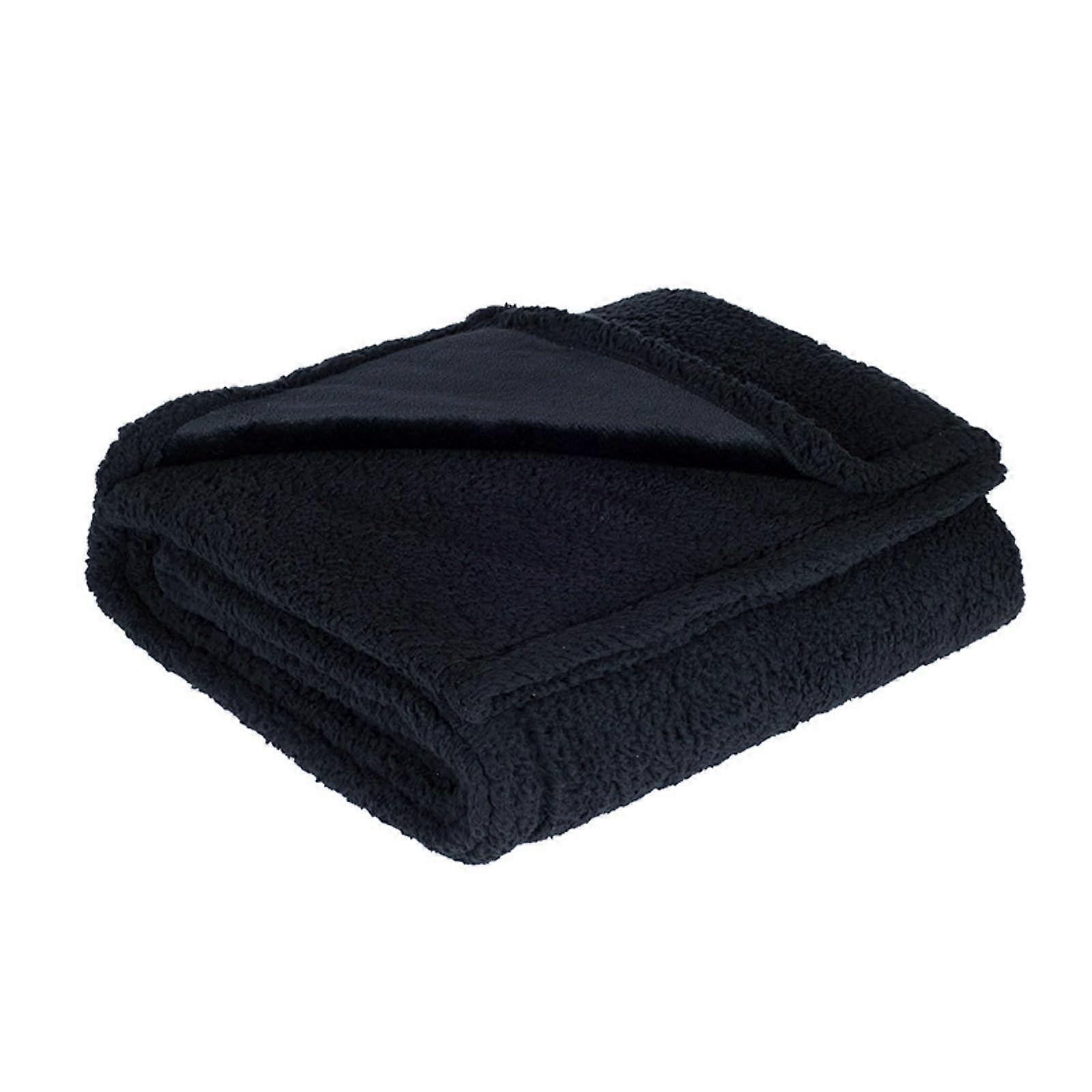 Love Blanket Waterproof Soft Comfortable Quick Drying Machine Washable 145x165 cm Black