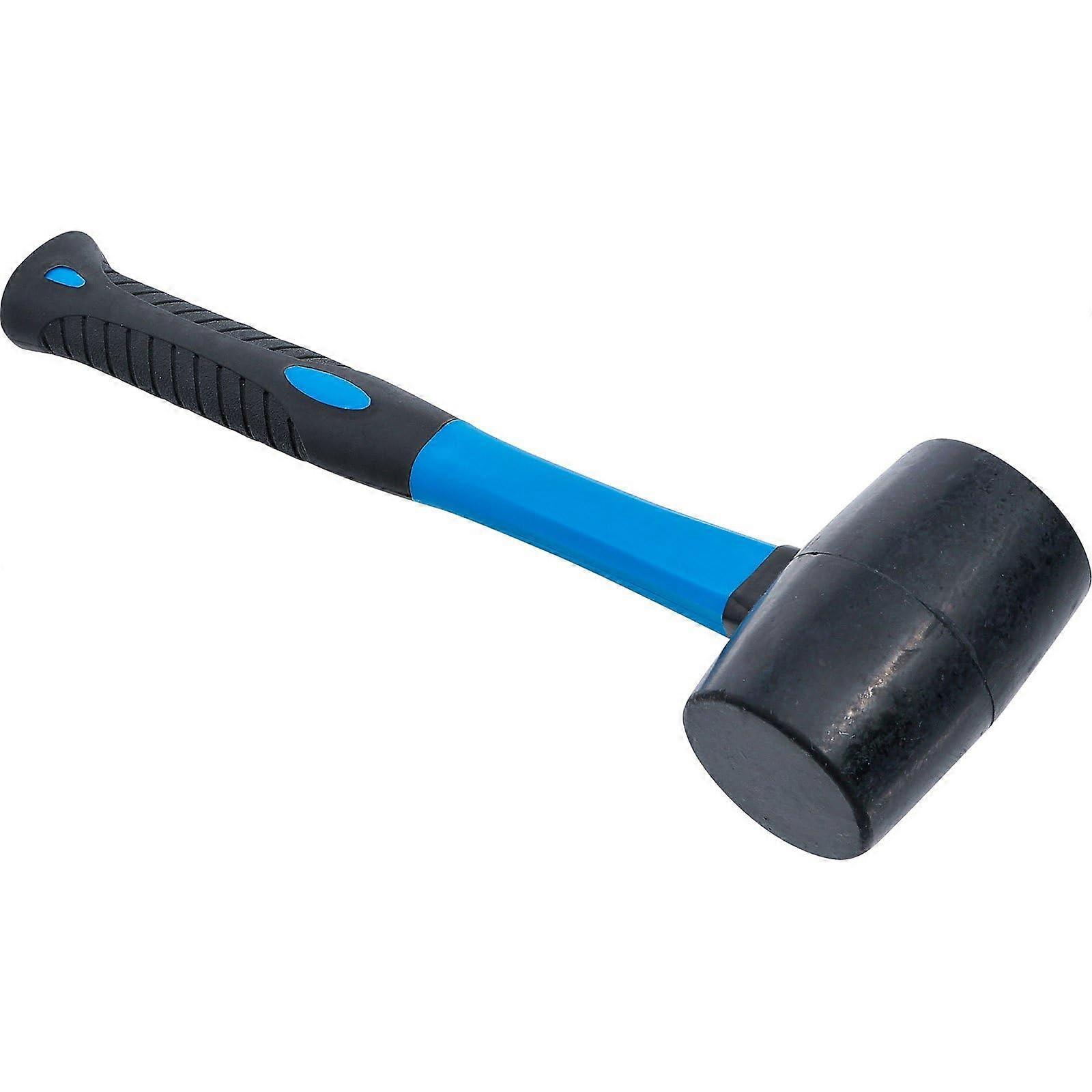 1960 Rubber Panel Mallet, 250g Fibreglass Shaft, Black/Blue Color, Durable Tool for Automotive and DIY Projects