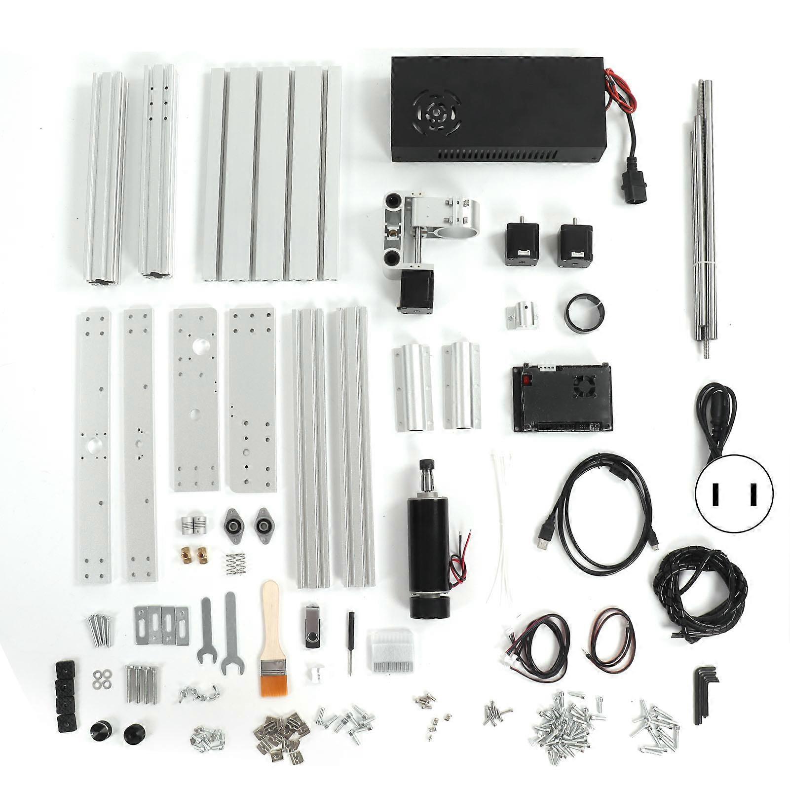Engraving Machine Engraver Cutter Router Cutting Machine 3 Axes 500W Spindle Set Kit US Plug 110V