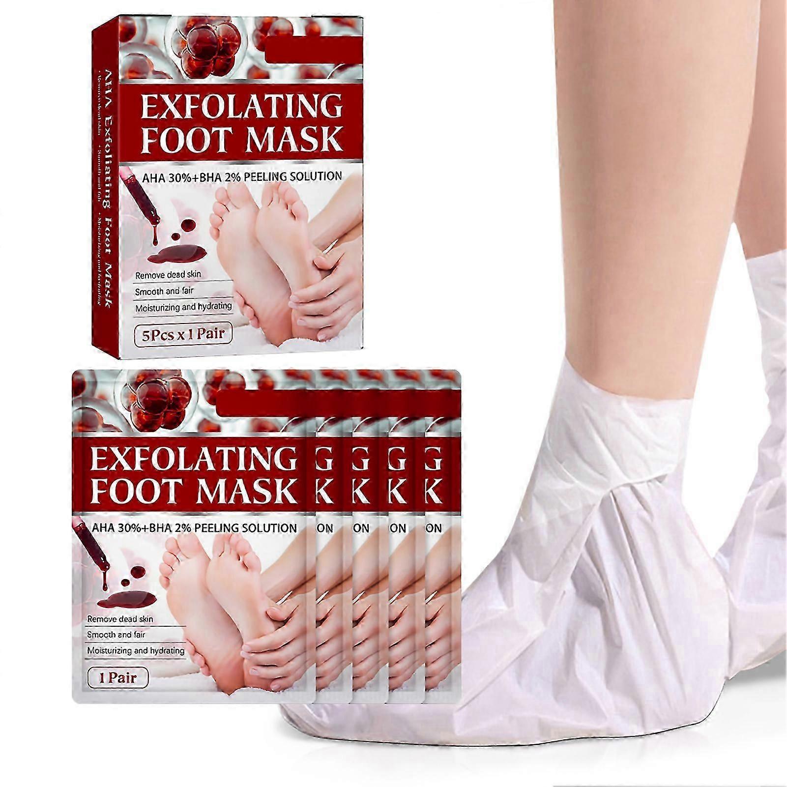 5-Pair Foot Patches to Remove Dead Skin and Nourish Calluses