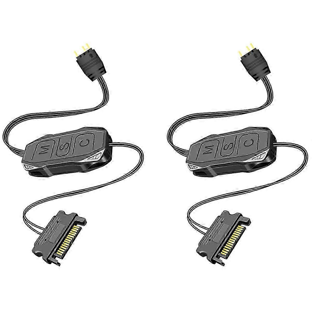 2Pcs 5V 3Pin ARGB Controller SATA Mini RGB Controller 3PIN Hub