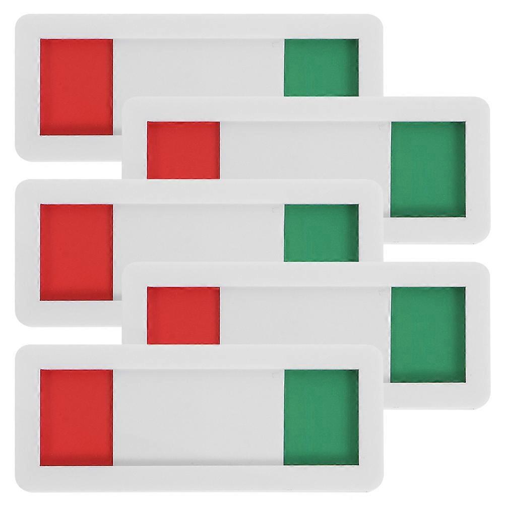 Acrylic Office Door Sign with Slide Design for Conference Room Use Bright Colors Multi 5pcs