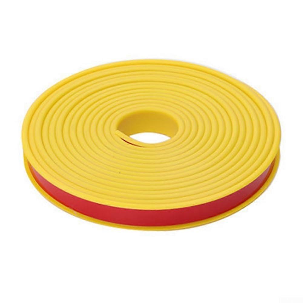 Ruban de protection des bords en U, longueur 6 m, jaune, largeur 14 mm, adapté à divers types de meubles