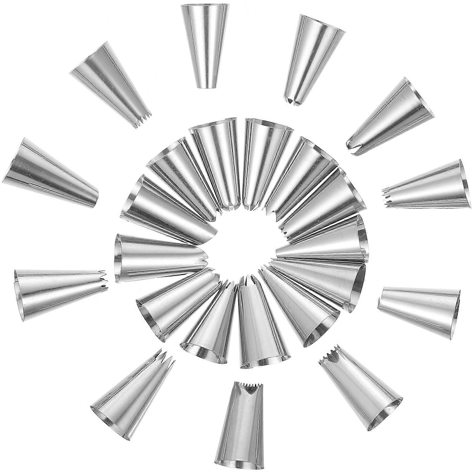Pastry Bag Set for Cake Decorating with 50pcs Piping Tips Kit Cookies Icing Tools in Silver Color
