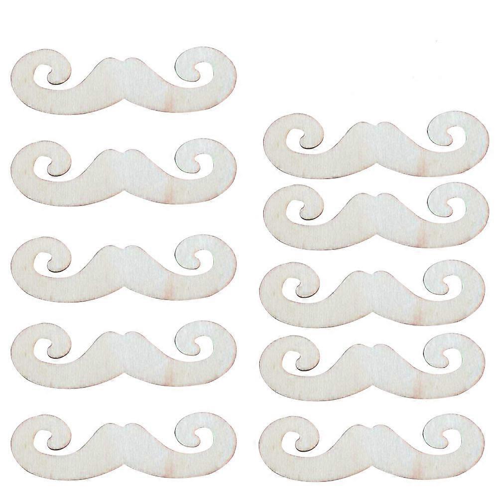 Wooden Chips for Crafts with Precise Cutout and Smooth Finish Beige Color Perfect for Decorating Parties 10 Pcs