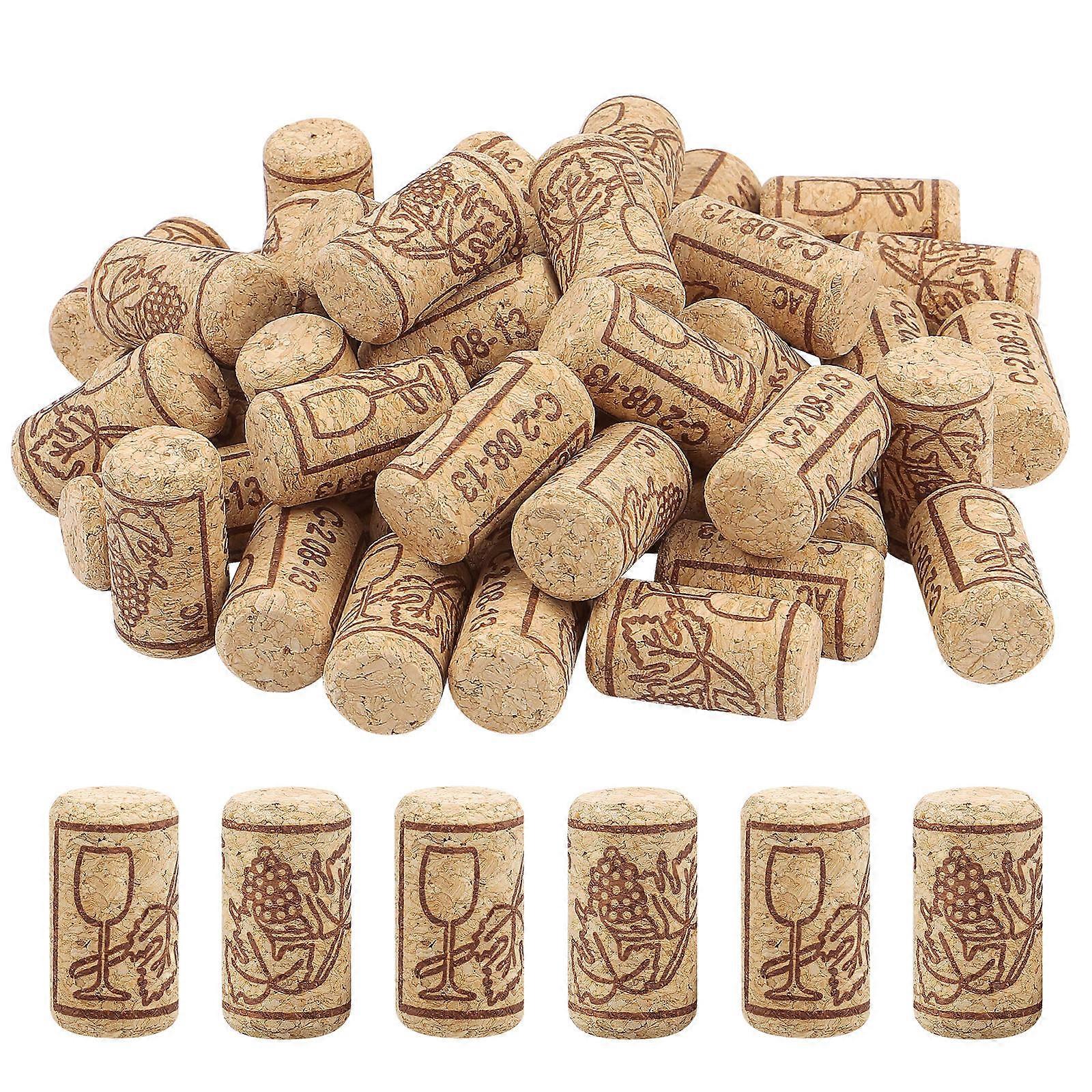 Sealer Tapered Plugs Natural Stoppers Sealing Covers Craft Replacement For Beverage Container 100Pcs