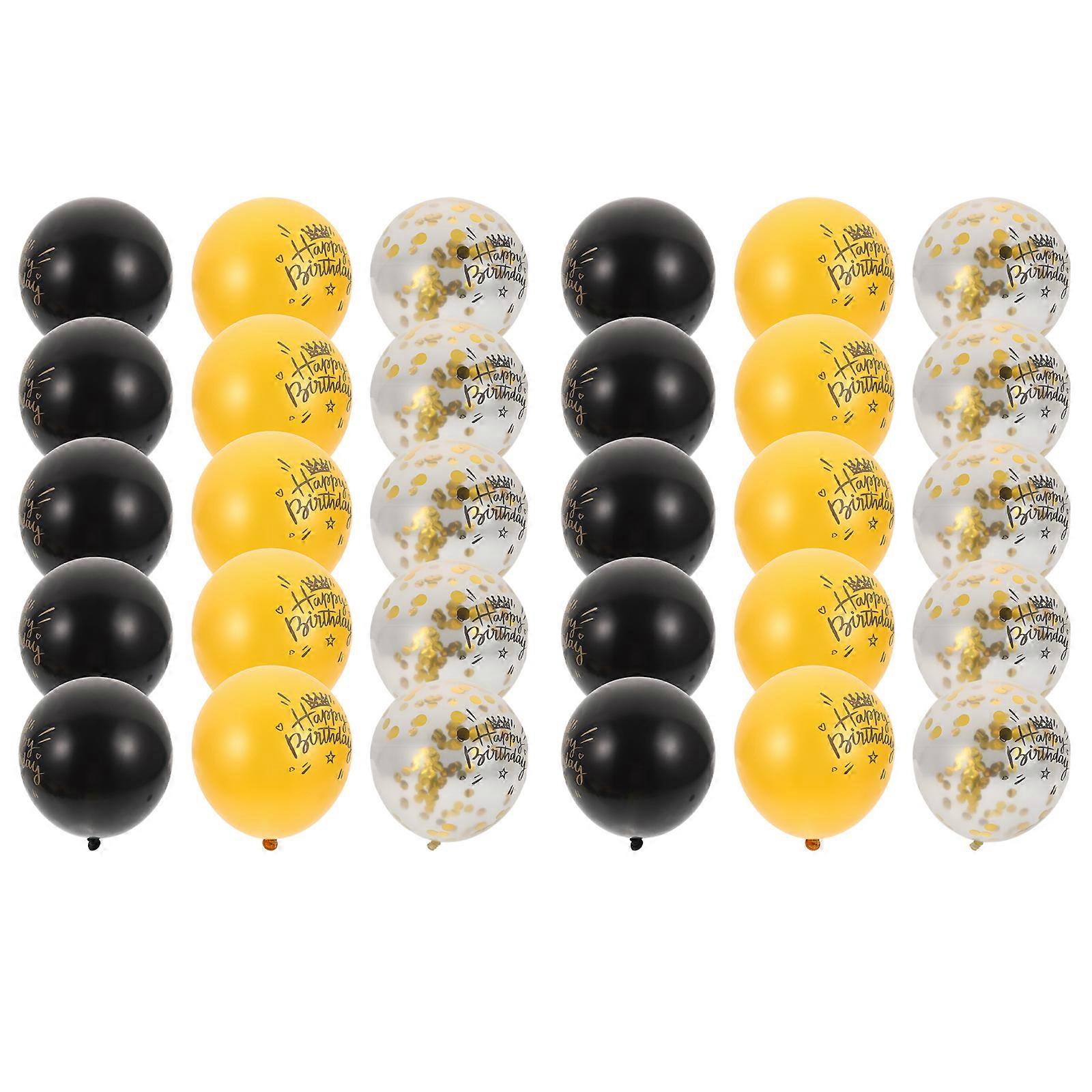 30Pcs Assorted Color Latex Balloons for Decor Bring Happy Atmosphere to Birthday Party 30Pcs