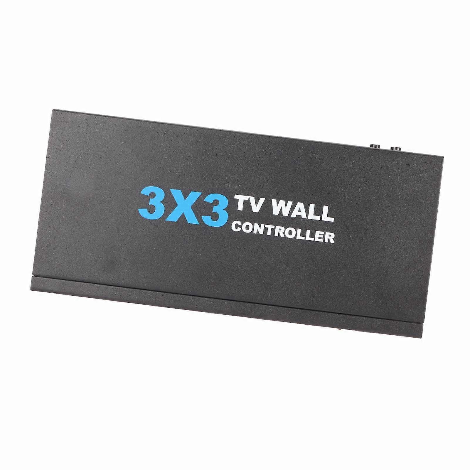 4K UHD 3x3 HDMI Splitter 9-Port Multi Screen Processor UK Plug