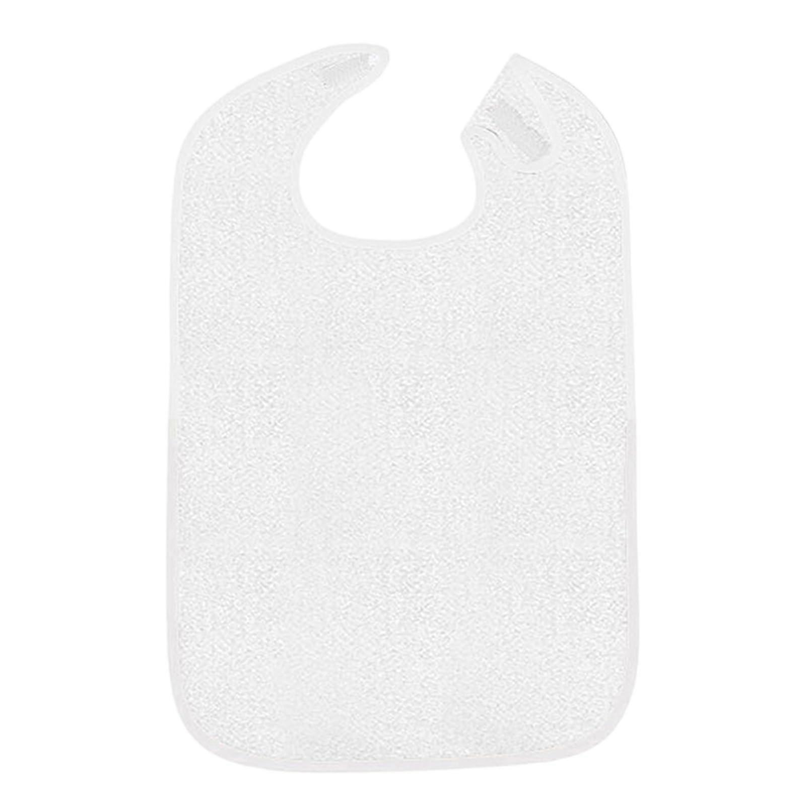 Adult Bib Food Lätzchen Reusable Waterproof Adult Size White Cotton Adjustable Feeding Apron