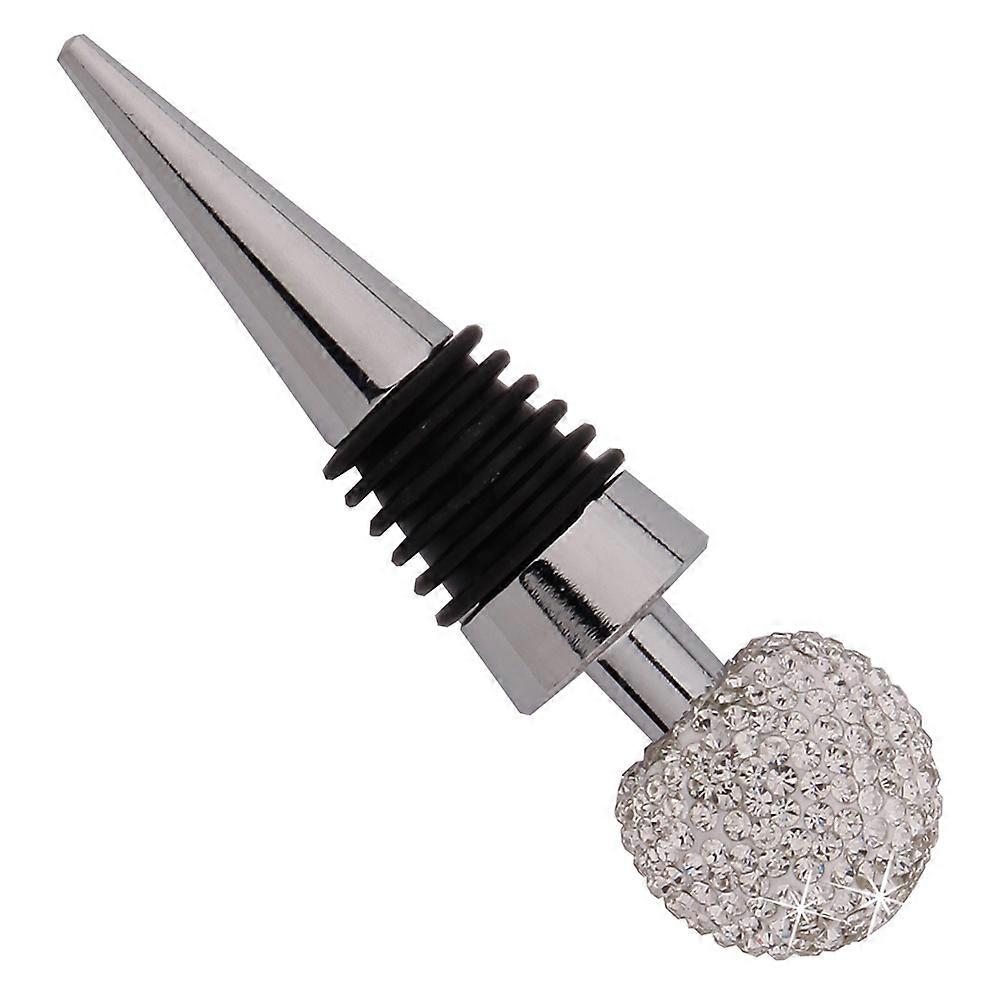Elegant White Zinc Alloy Beverage with Rhinestone Design for , Spirits, and Oil Bottles – Bar and Party Accessory