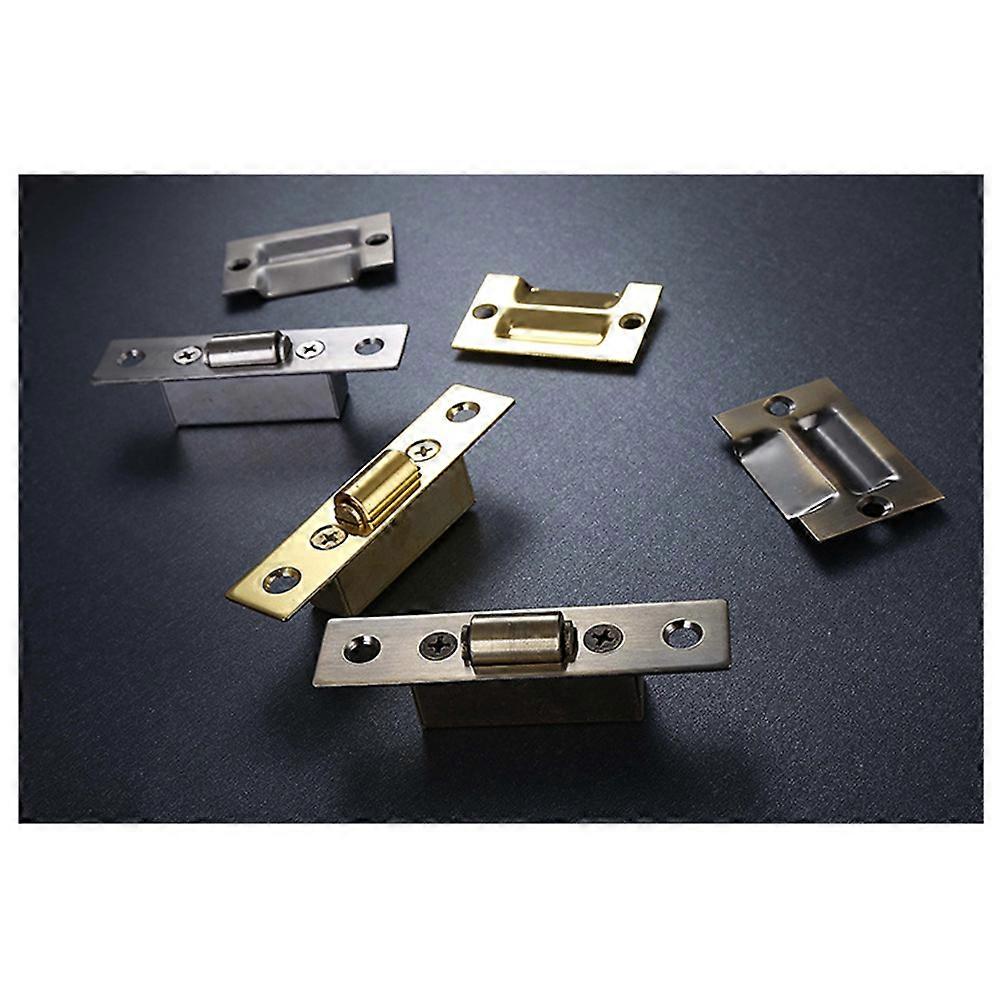 Stainless Steel Door Catch with Smooth Ball and Spring for Closet Doors Adjustable Size 0.5 Inch