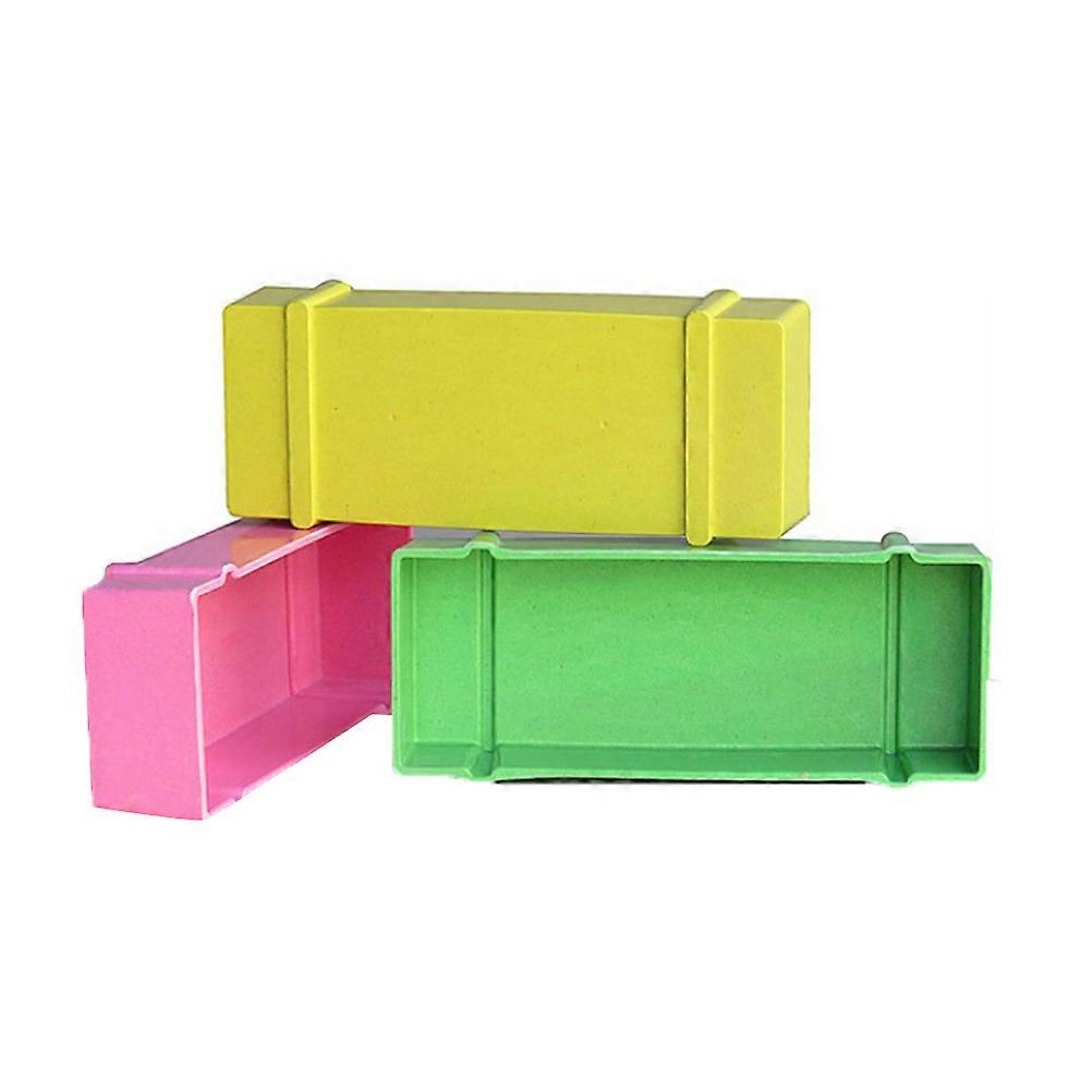 Nordic Style Rectangular Flower Pot for Home Office Decorate Made of Durable Synthetic Material