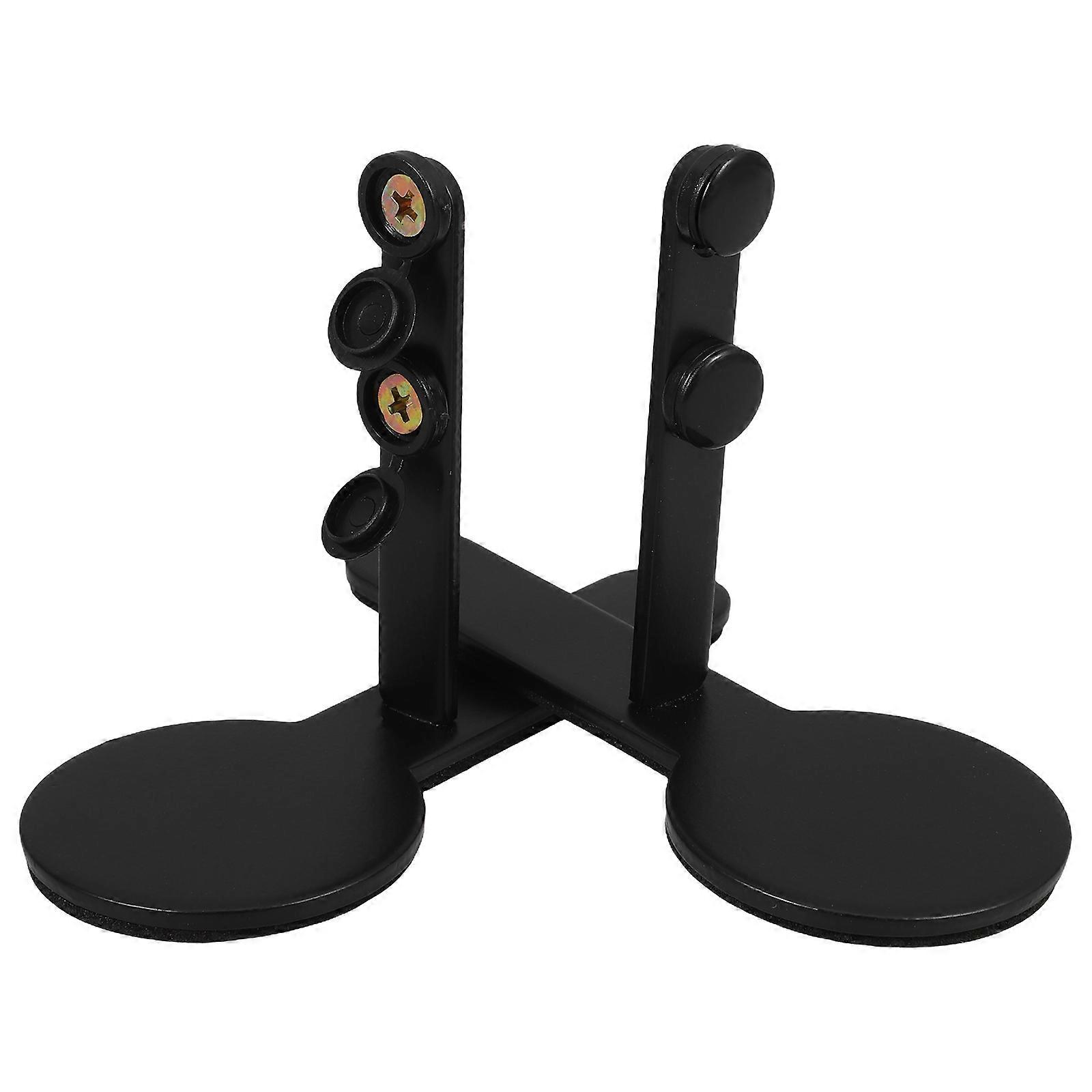 Black Iron Pegboard Bracket Kit for Table Top Display Sturdy Desk Mounting Hardware 1 Pair