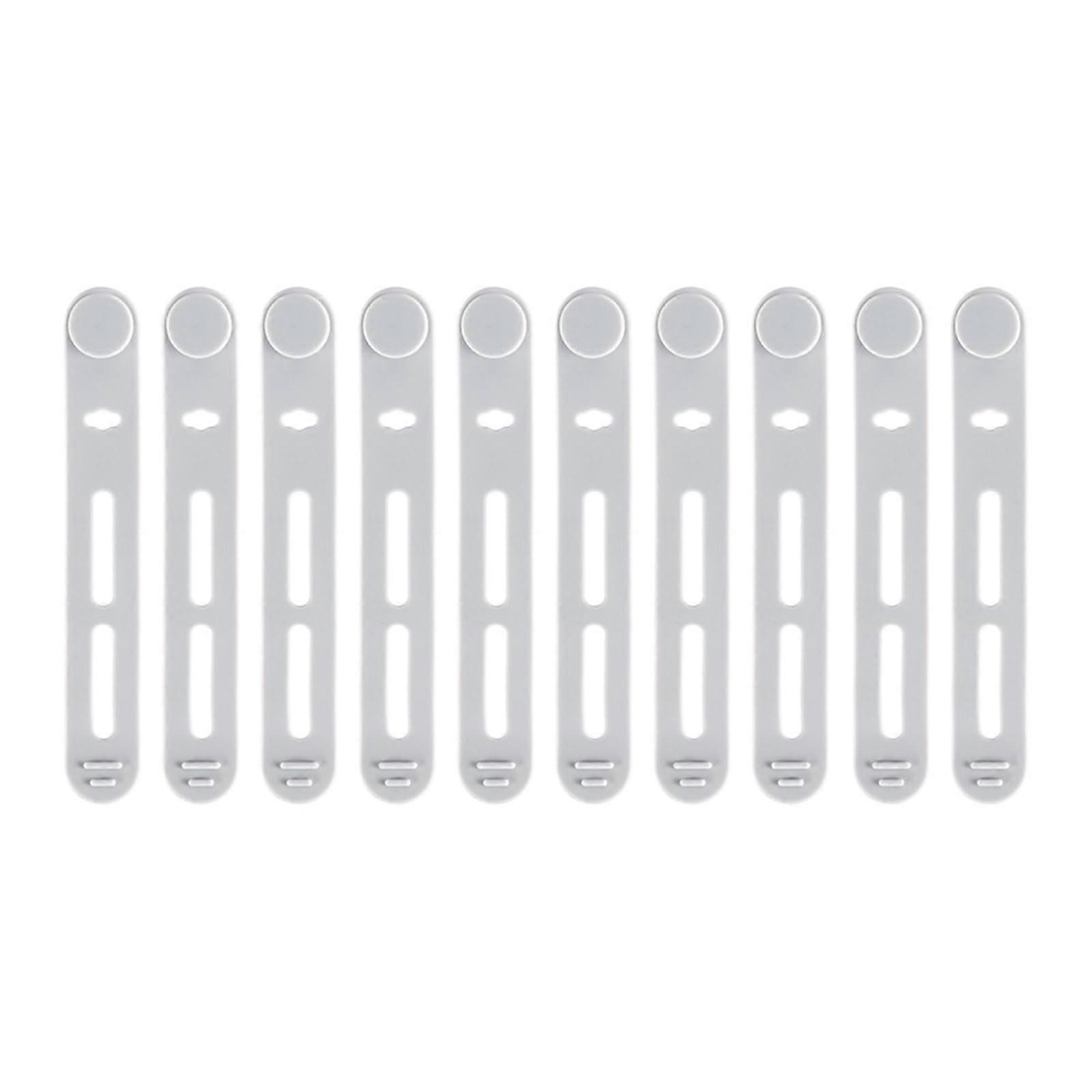 10piece silicone cable tie set for home and office, wire organizer set to efficiently organize wires