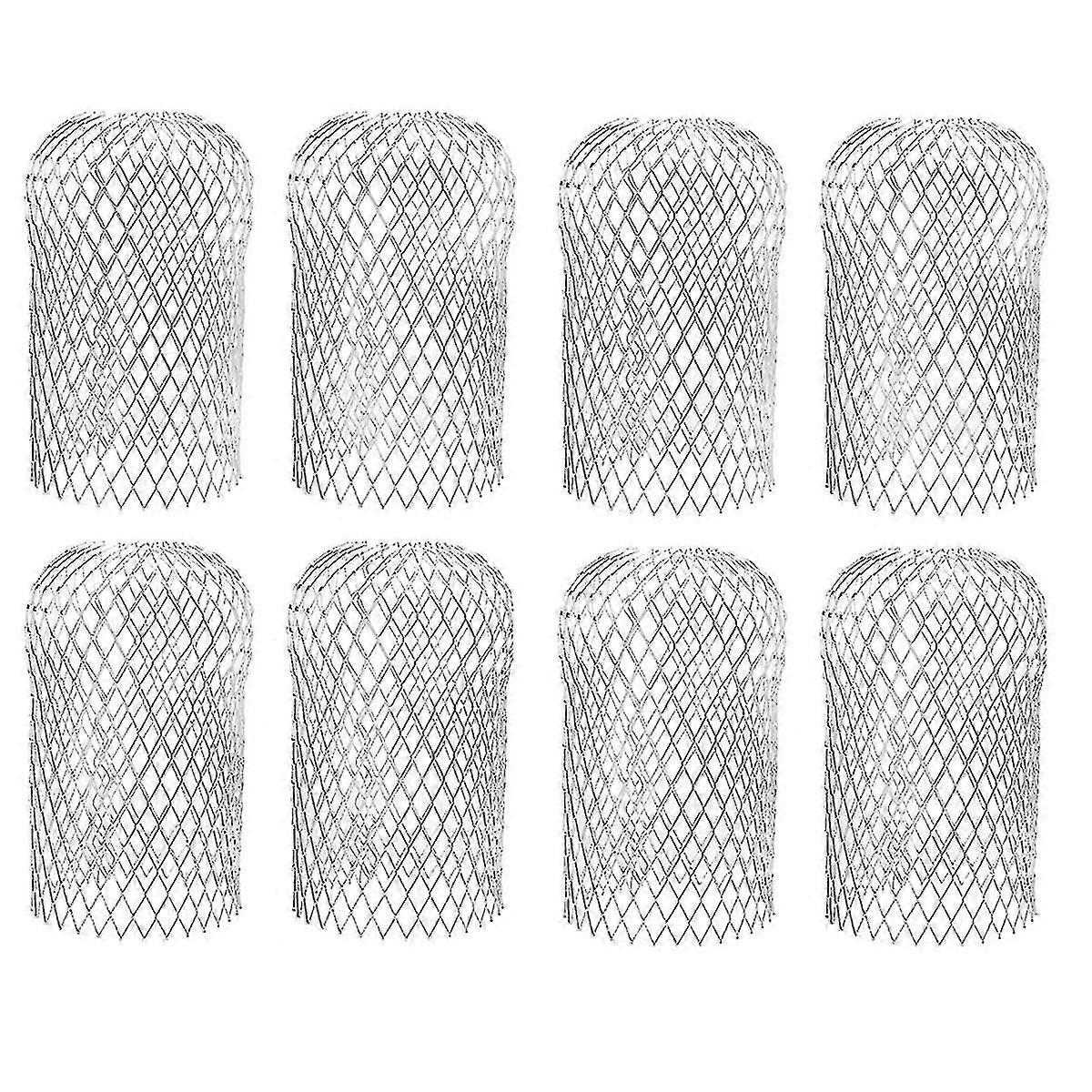 2025 8 Pcs Gutter Guards - Aluminum Gutter Downspout Guard, Expandable Leaf Strainer Gutter Screen Covers Down 10 X 17cm