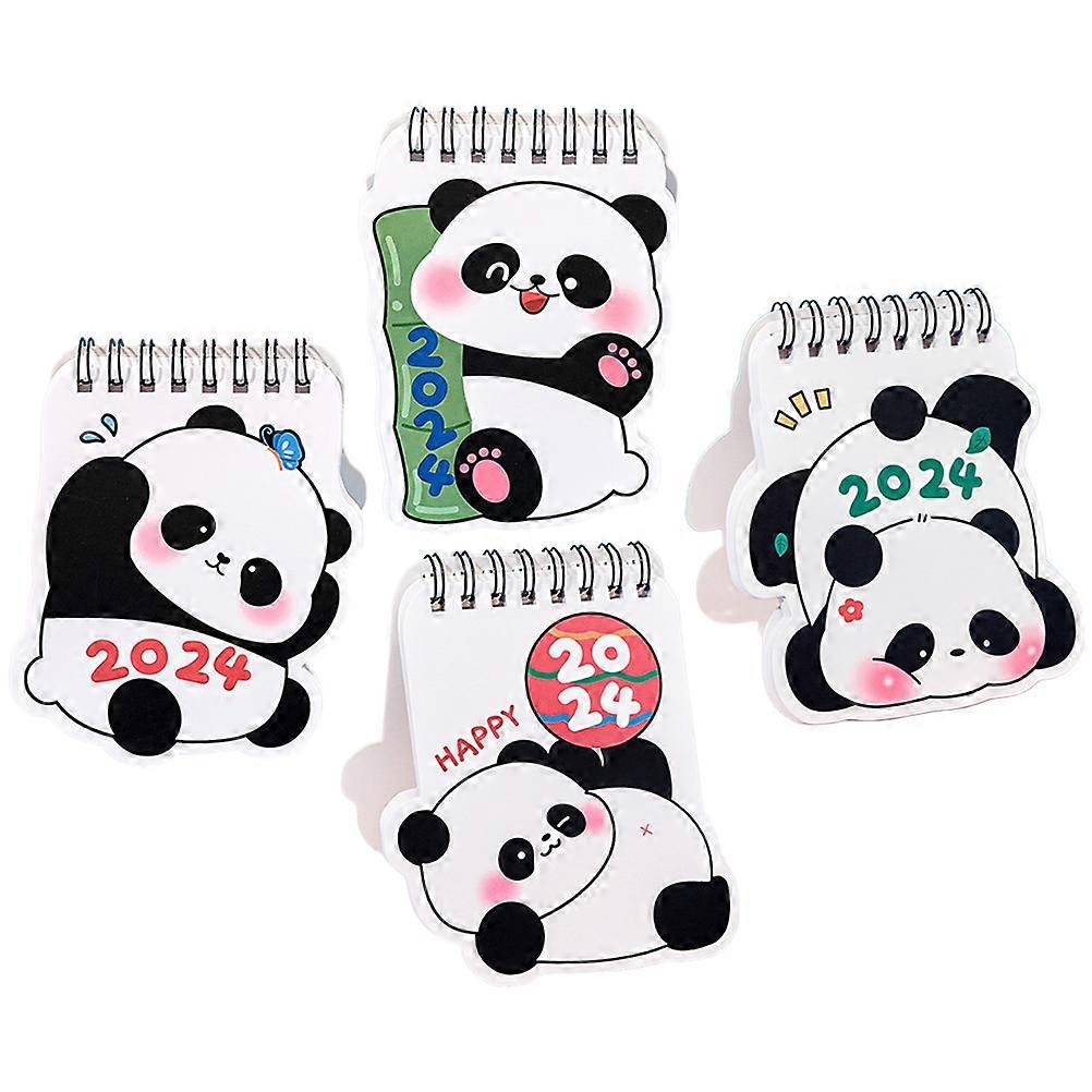 Daily Desk Calendar Delicate Standing Calendar Christmas New Year 11.3X9.9X7CM 4Pcs Reminder