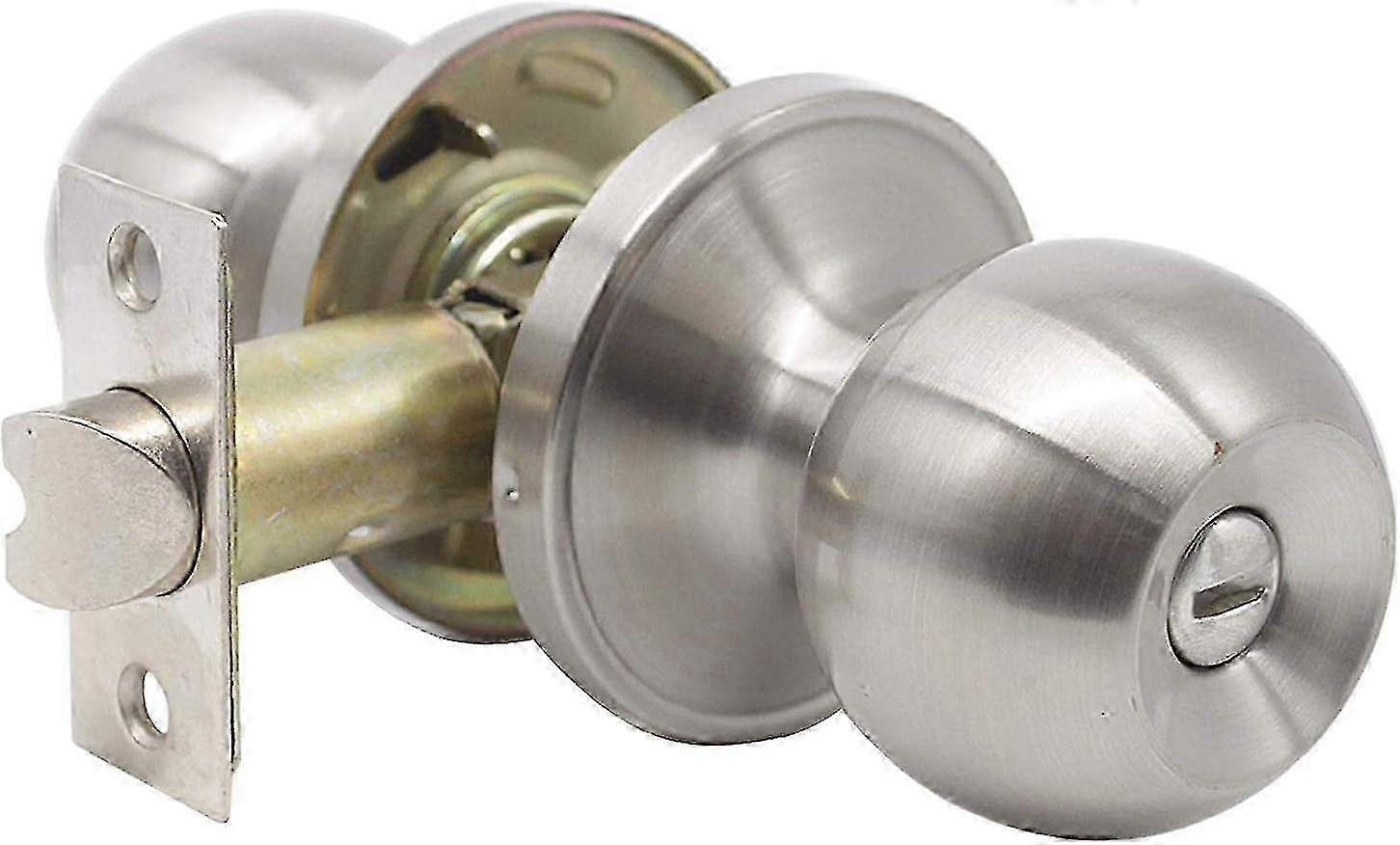 2025 Entry Door Handle with Deadbolt Lock, Keyless, Copper Core with Latch from Inside