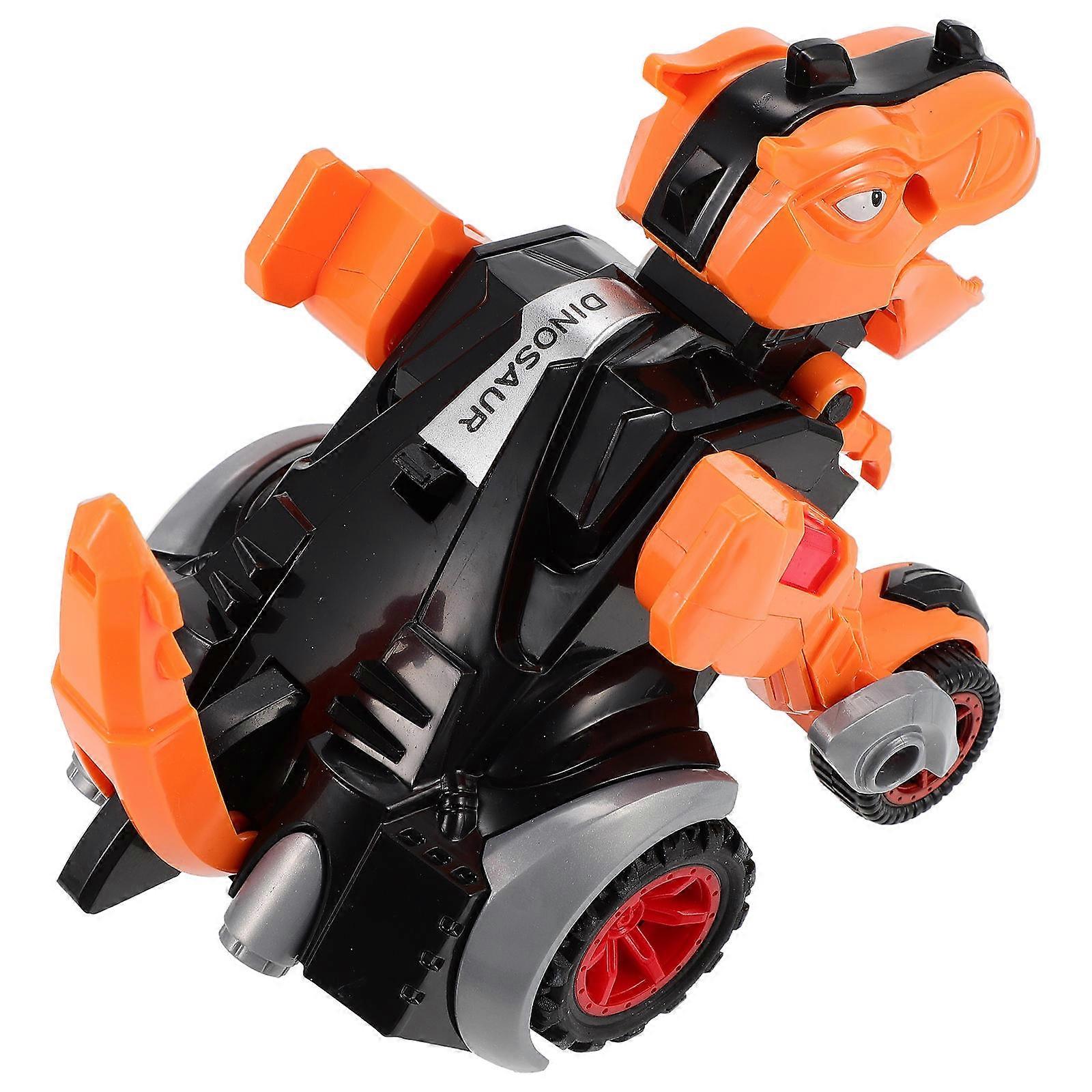 Dinosaur Car Inertial Pull Back Transforming Vehicle Educational Toy Simulation Design Motor Skills Development Parent Interaction