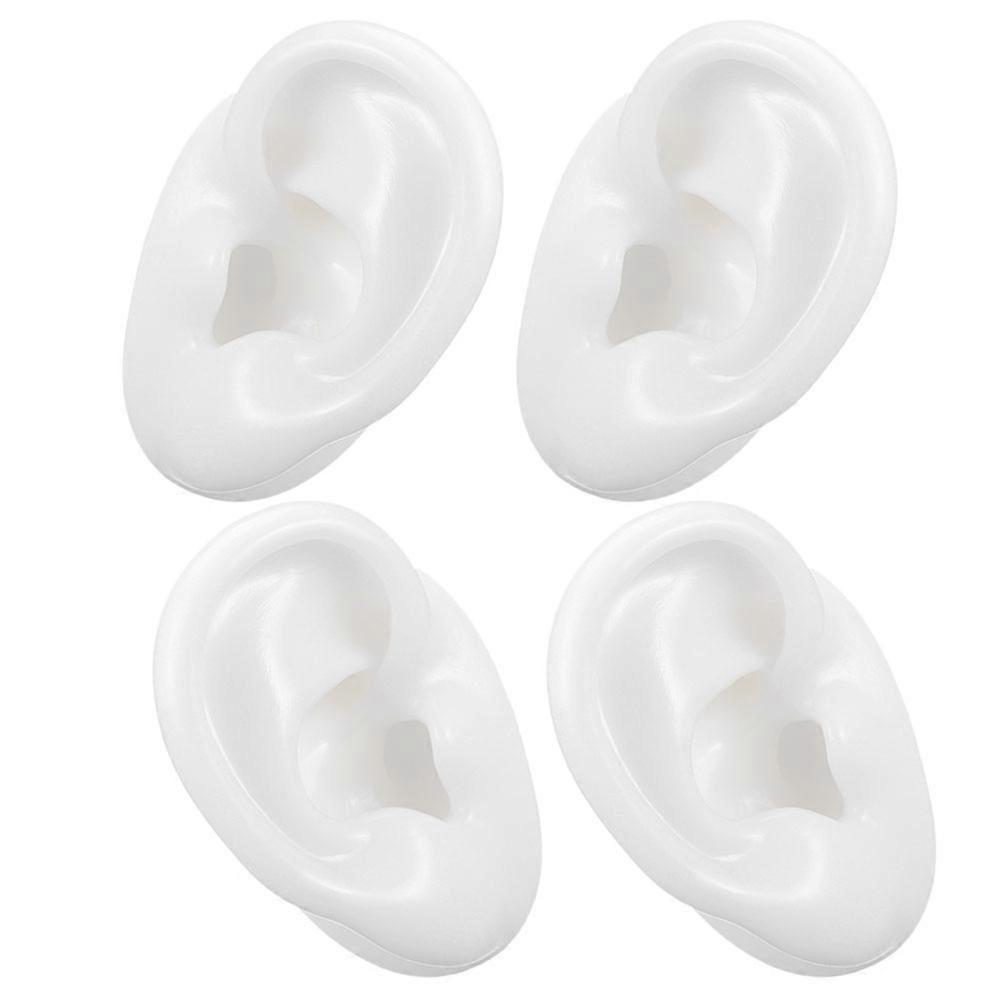 Body Piercing Practice Models 2 Pairs Silicone Ear-Shaped Training Molds For Professionals And Jewelry Sellers Ideal For Simulation Practices