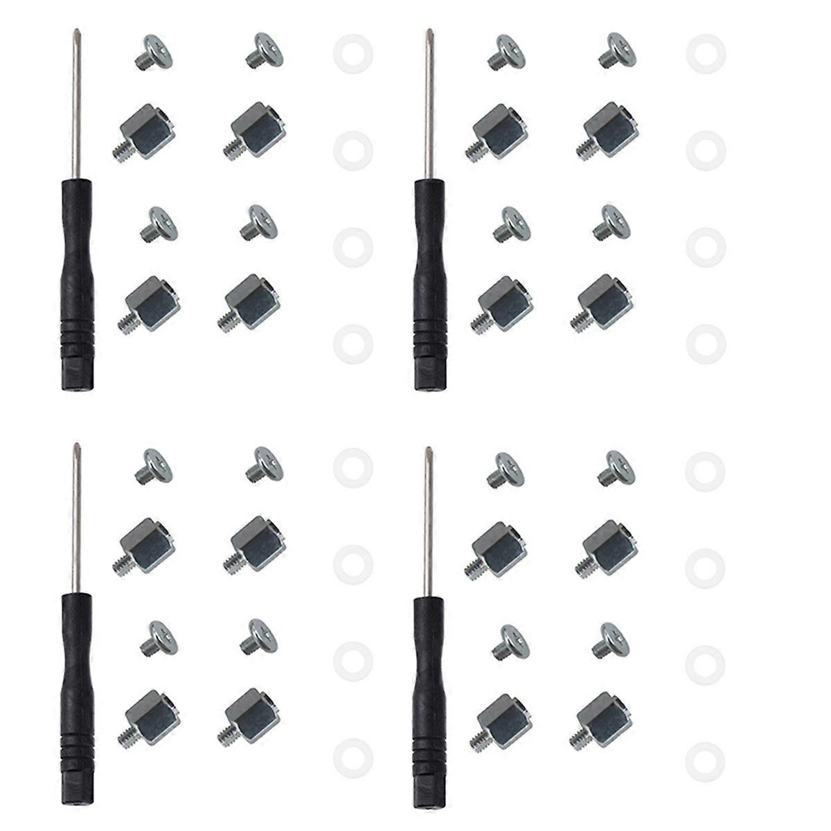 4Set M.2 SSD Screw Kit NGFF NVME SSD Standoff Mounting M.2 NGFF/NVMe Screw Set Stand Off Screw Hex N