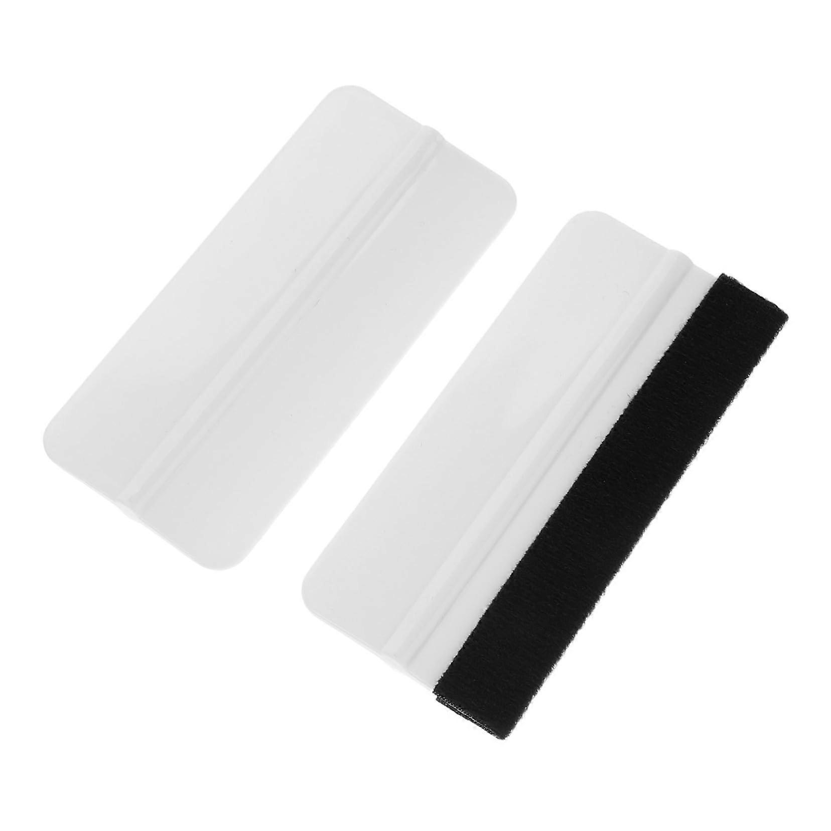 Vinyl Wrapping Squeegee Car Detailing Tool Car Squeegee for Window Film Scratches White 10.00X4.50X0.70CM