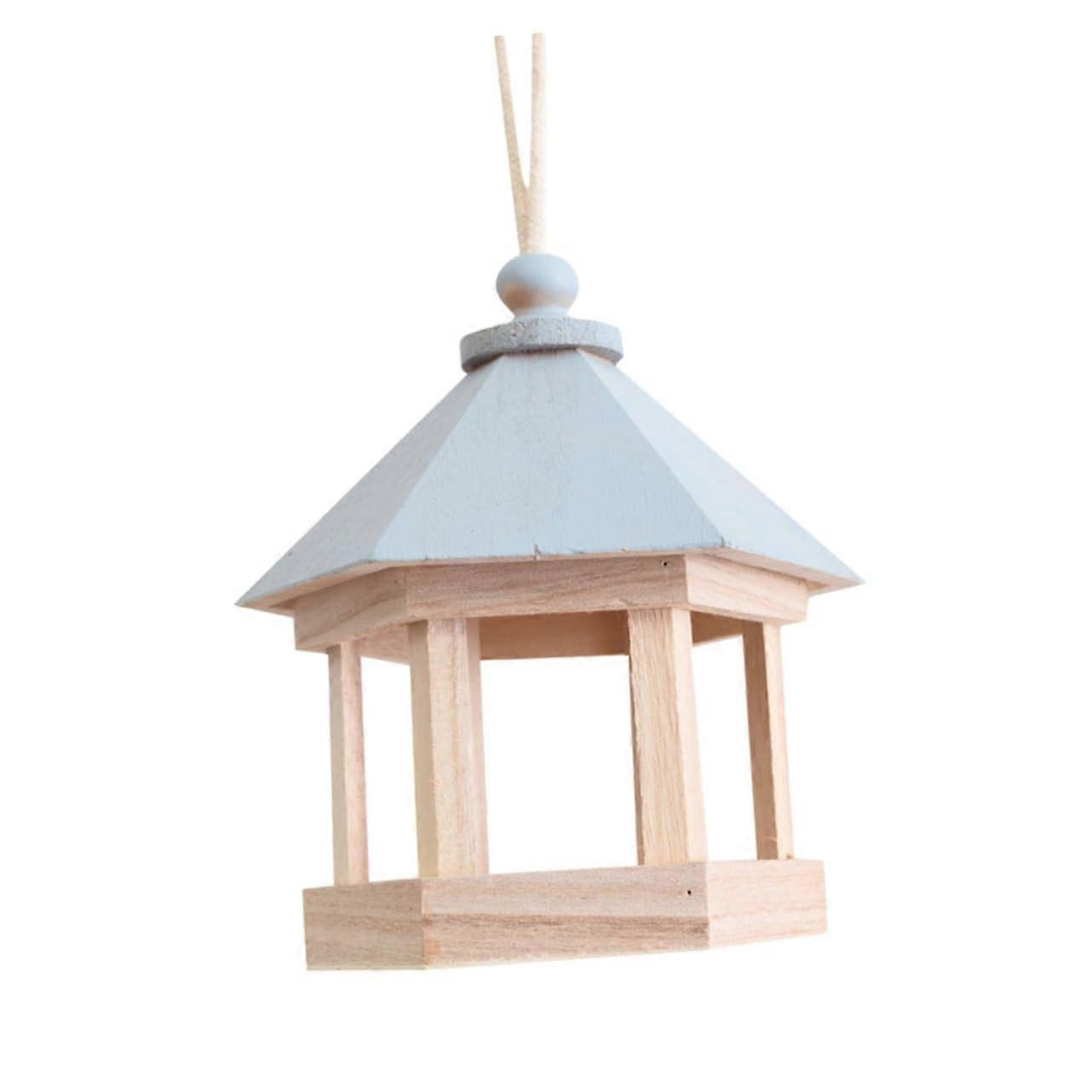 Wooden Bird Nest with Transparent Design Comfortable Sleep and Play Place for Small Birds for Hanging in the Garden or Home