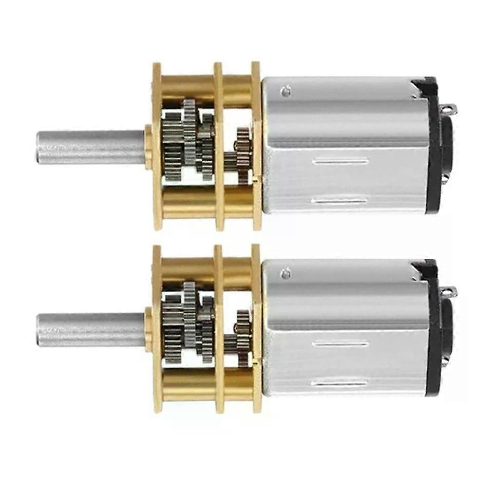 Geared DC Motor, 2 Pcs Micro Speed Reduction Electric Motors