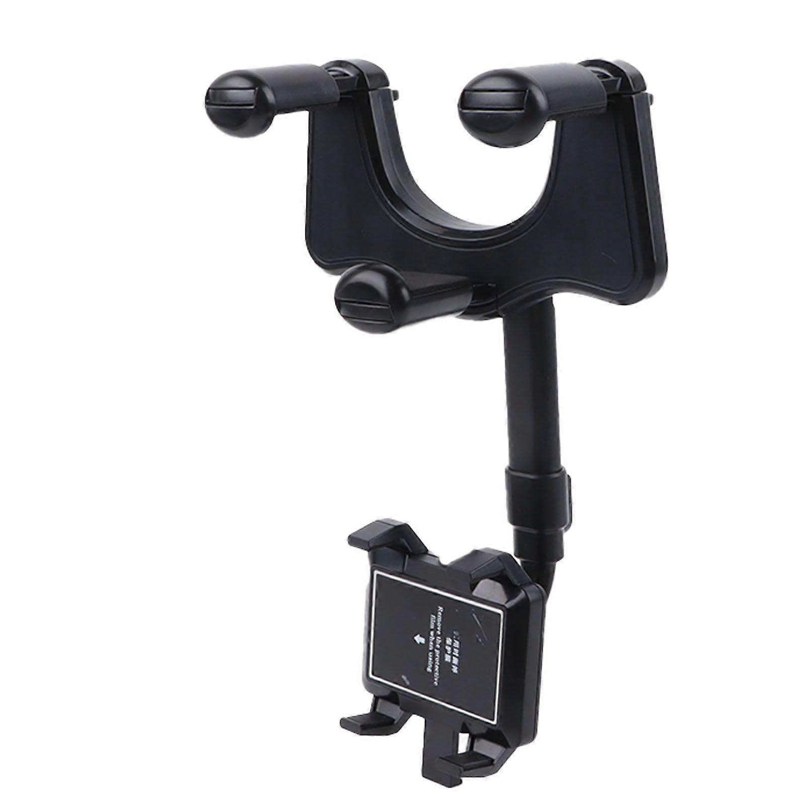 Adjustable Rearview Mirror Phone Holder, 360 Rotation, Stable Structure