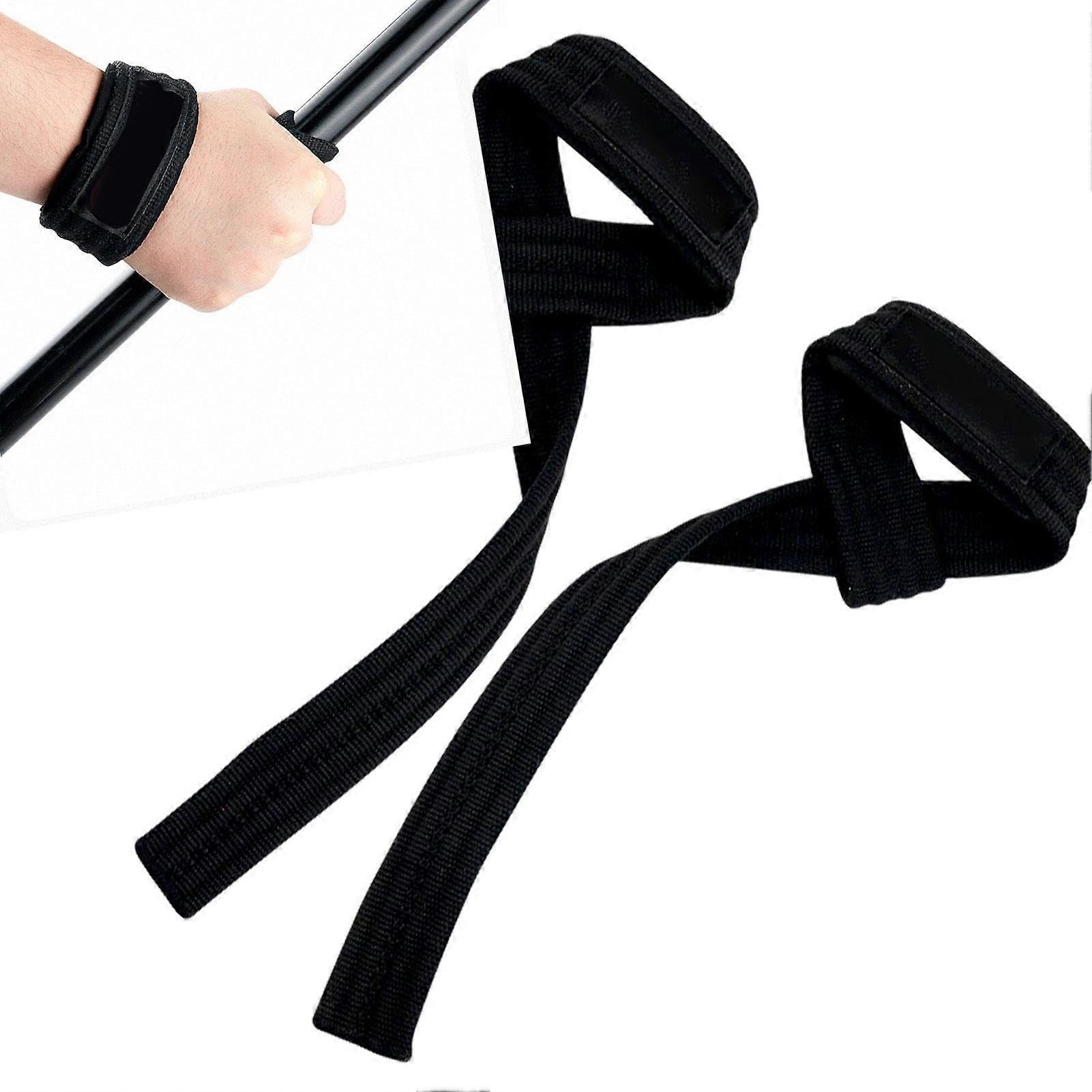 Hebegurte 2-teilige Gewichtheber-Handgelenkschlaufen mit gepolsterter Handgelenkstütze Gym Wrist Wraps für Krafttraining, Bodybuilding und Kreuzheben
