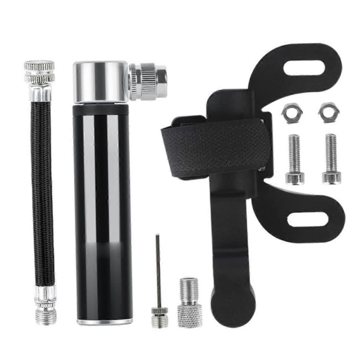 Mini Bicycle Inflator Tyre Pump Portable Aluminium Alloy for Mountain and Road Bikes, Manual Air Pump with Box Packing