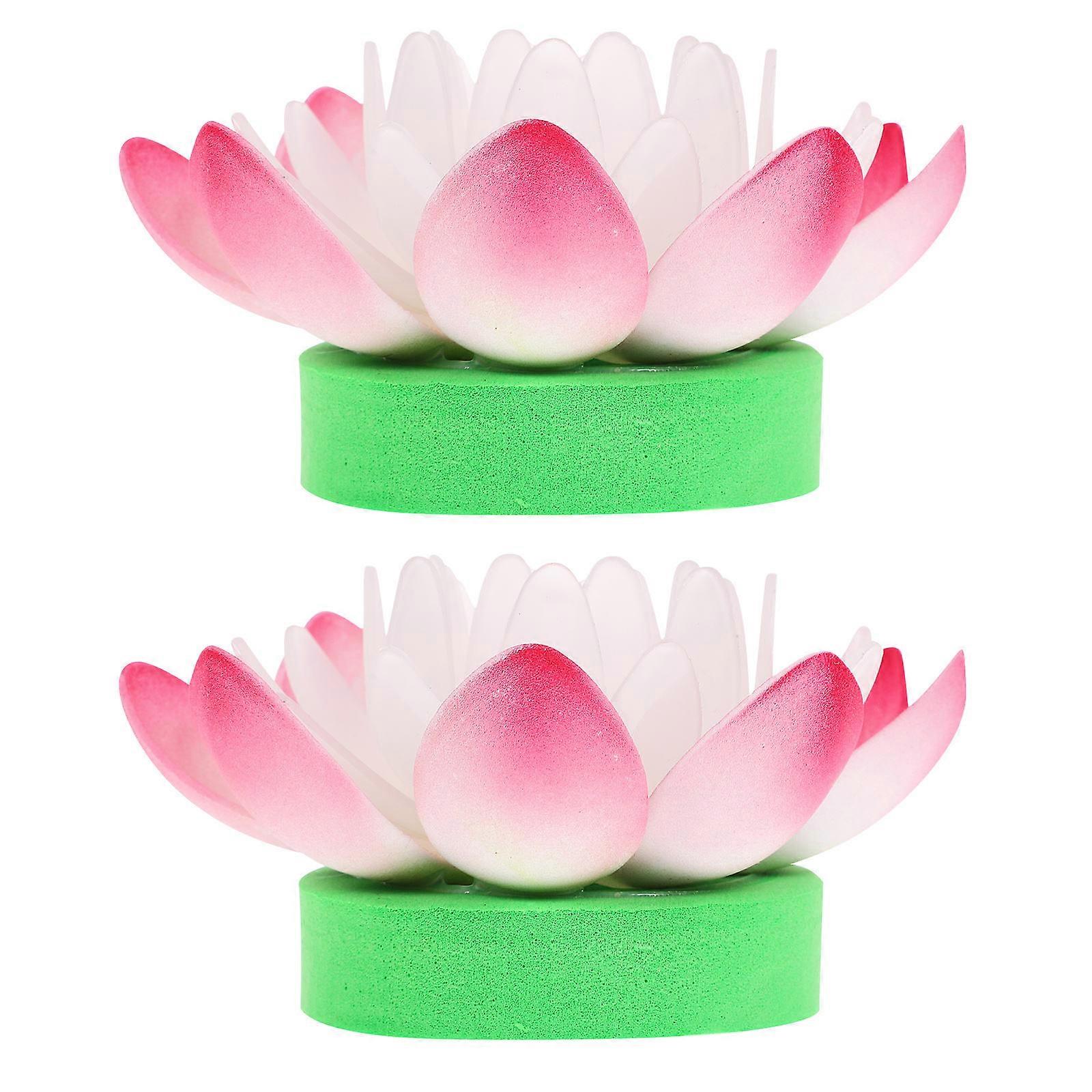 Decorative Lotus Flower Lamp Designed For Office Use In Lotus Shape 2Pack For Stress Relief