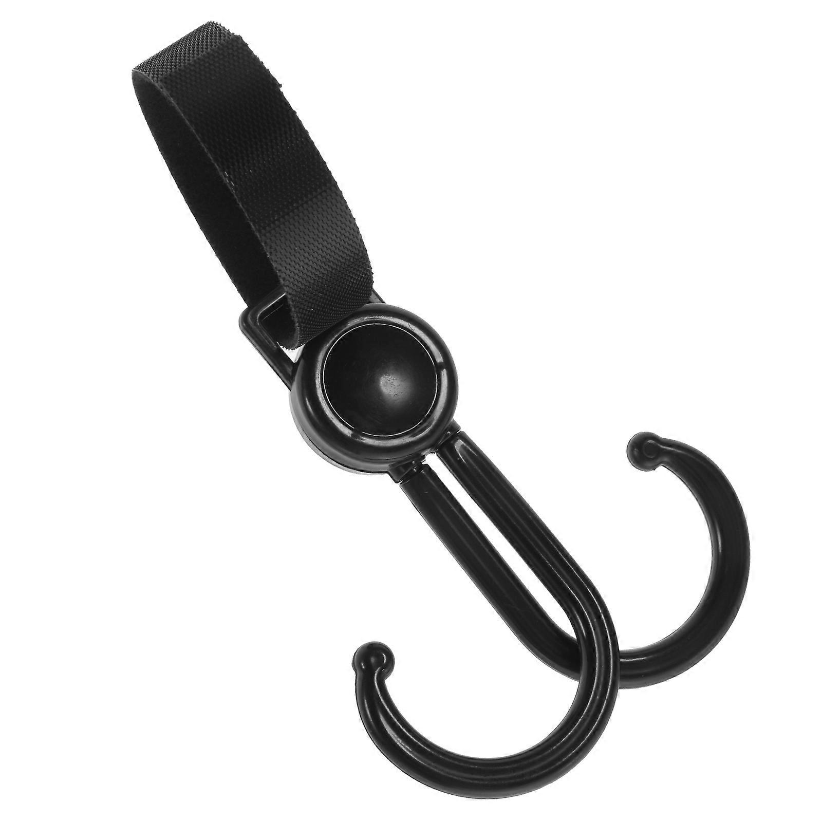 Double Hook Stroller Hook   Universal Hanger for Trolleys, Bikes & Strollers   Lightweight, Durable Storage for Bags, Keys & Wallets