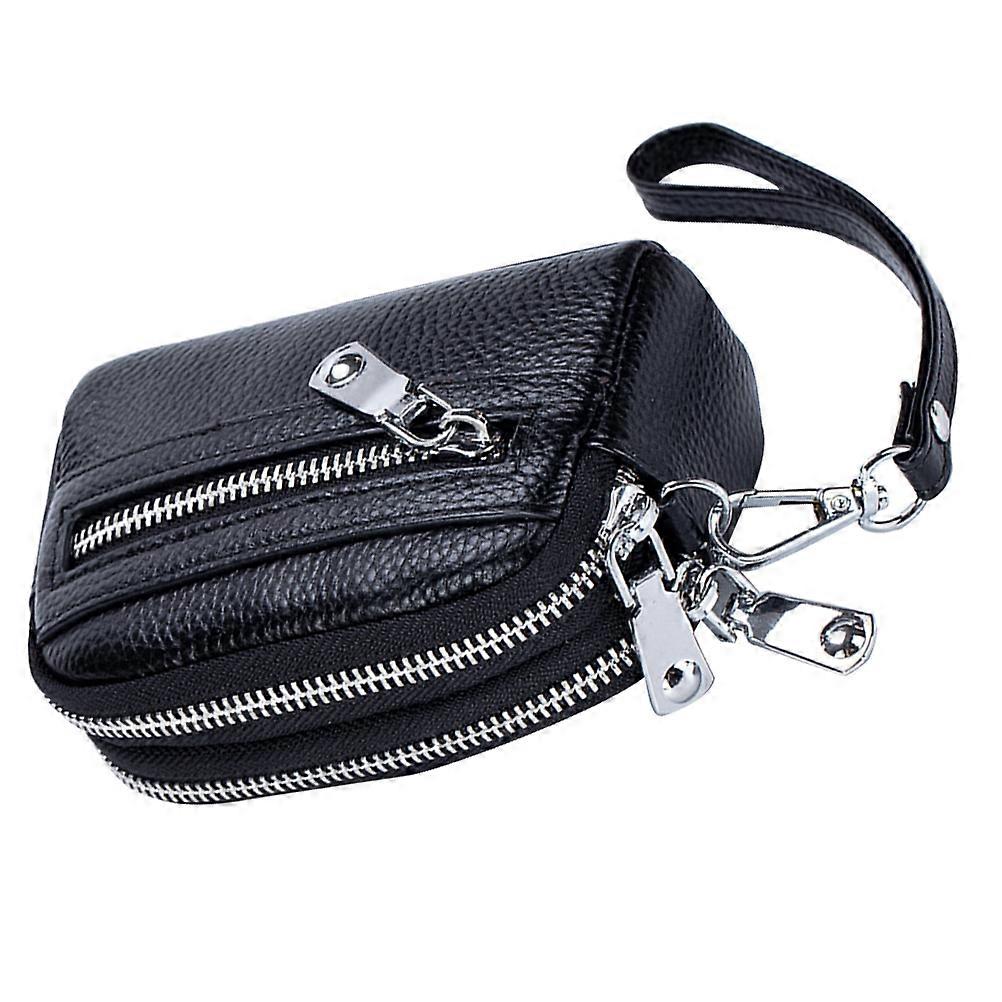 Stylish Multifunctional Double Zipper Coin Purse Small Wallet for Cards, Coins, and Cash – Compact Daily Use Wallet for Shopping and Everyday Carry