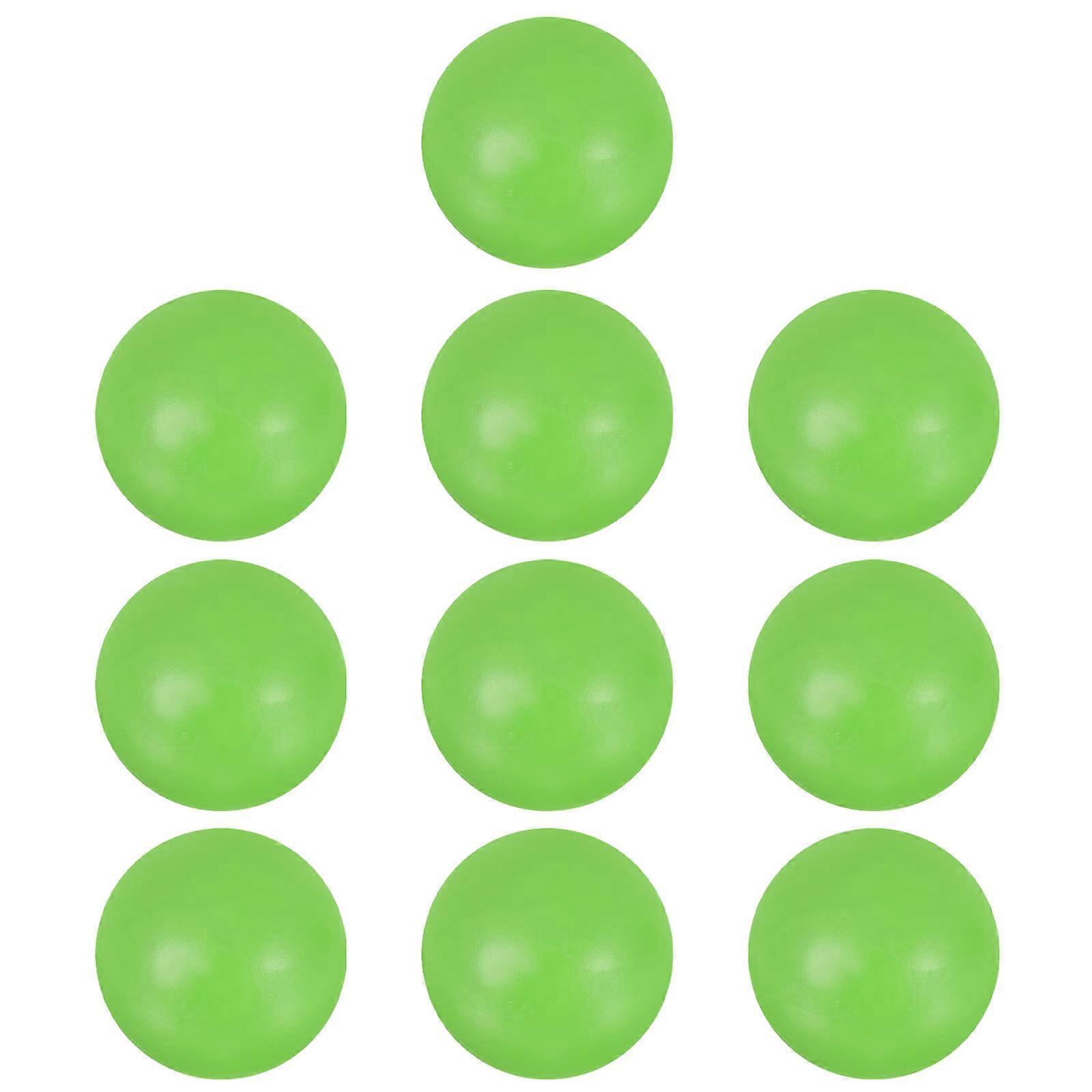 Light Green Resin Table Football Balls for Playing Color Durable 10Pcs