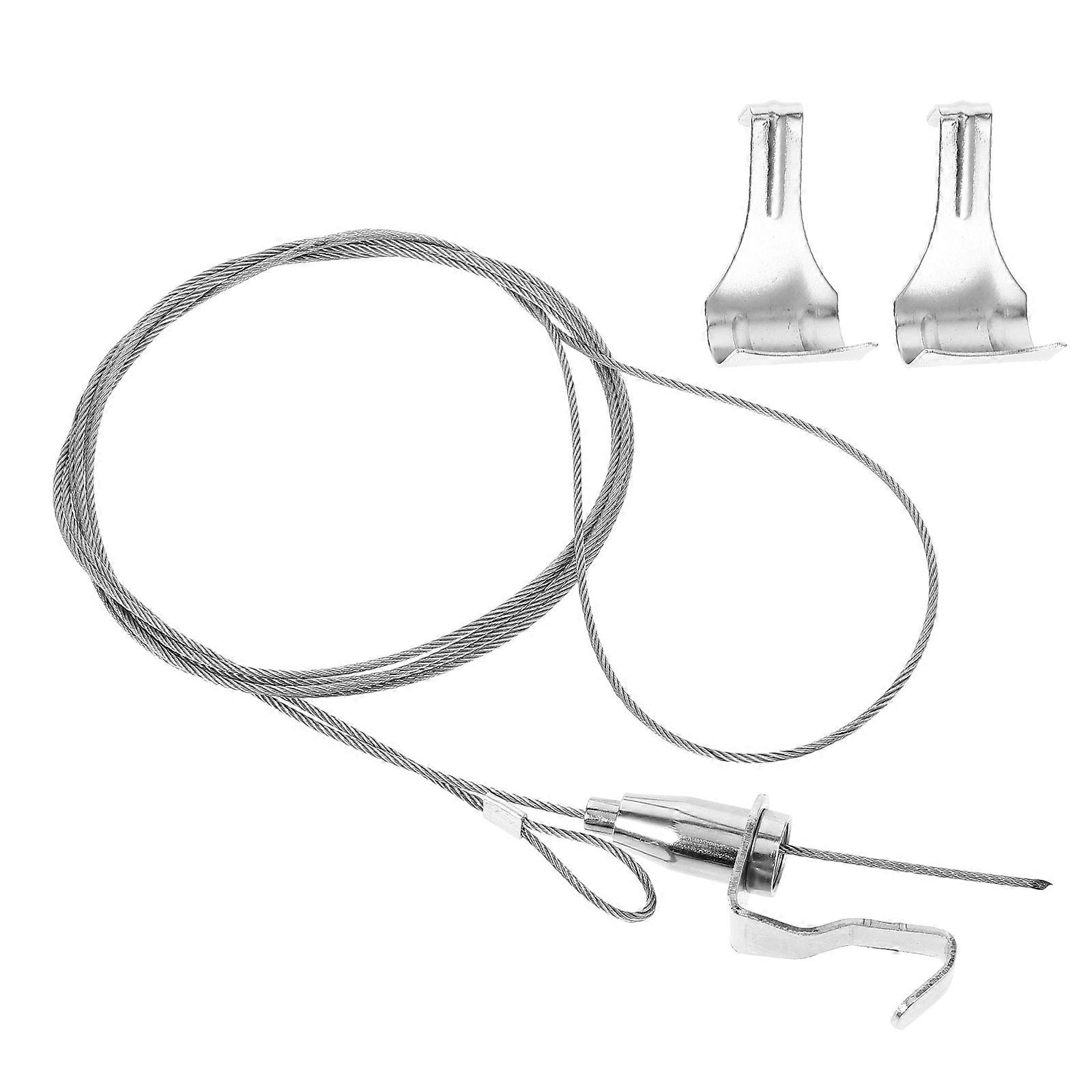Silver Hanging Wire Rope Picture Frame Wire for Hanging 2Sets Stainless Steel