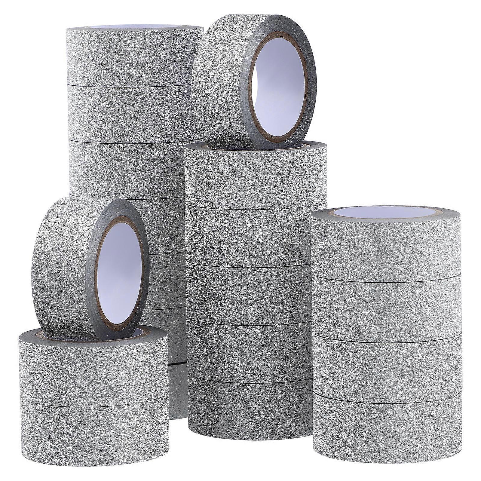 Shiny Grey OPP Washi Tape Set for Craft Use with 20 Rolls Decorative Tapes for Scrapbooking 0.75 inches Wide