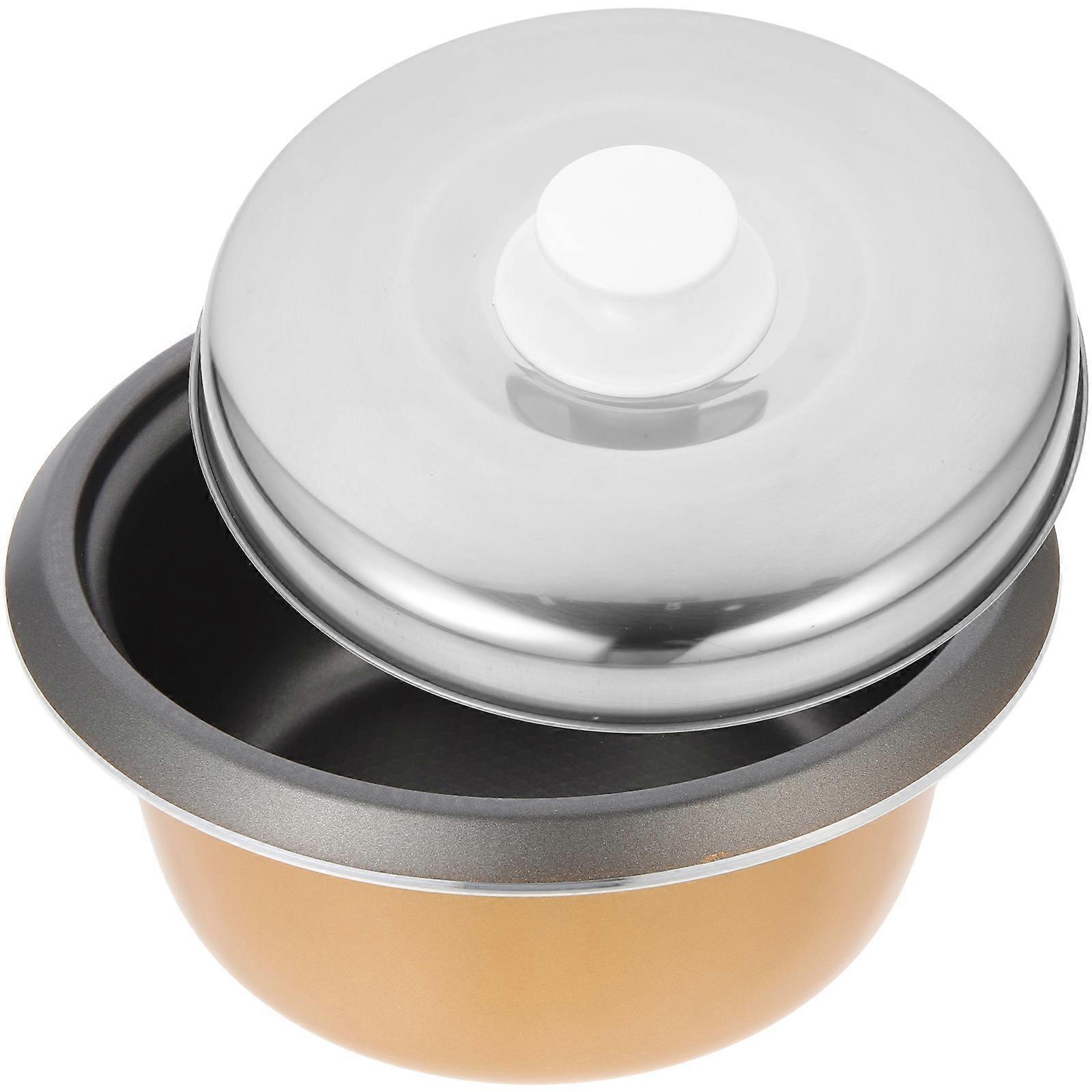 Household Cooker Inner Pot Replacement Part Round Shape Assorted Color 23X23X14CM Cooking Rice Making Cake 1 Set