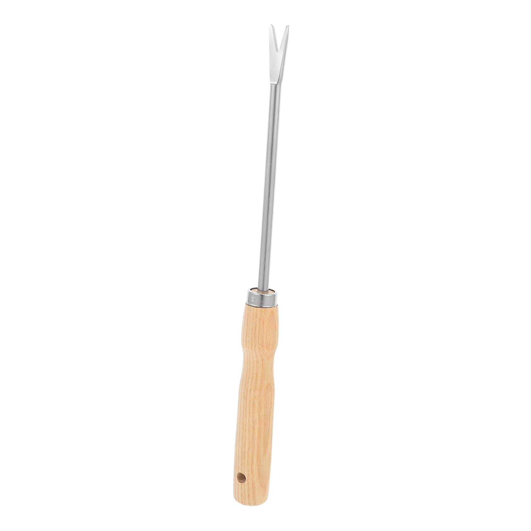 Wooden Handle Weed Puller – Ergonomic Garden Tool for Efficient Weed Removal, WeatherResistant for Gardening and Agriculture
