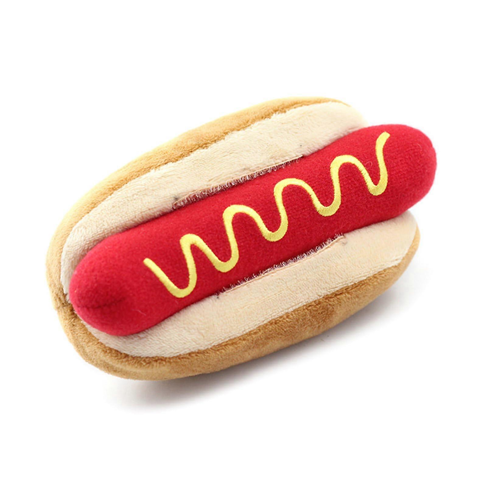 Stuffed Simulation Food Pet Toy For Chewing Plush Squeaky Dog Toy For Aggressive Chewer Training Toy