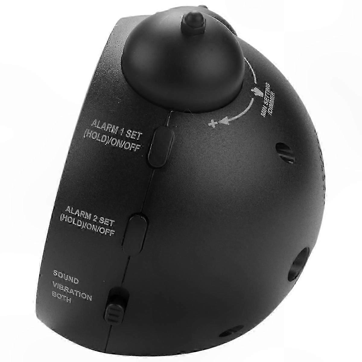 Vibrating Dual Alarm Clock with Bed Shaker for Heavy Sleepers and Hearing Impaired